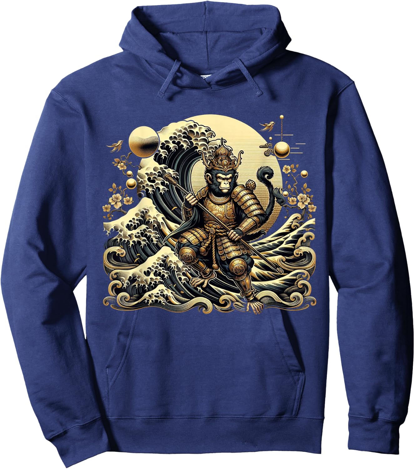 Monkey King Chinese Mythology Sun Wukong Monkey God Hoodie - Hoodie | Navy