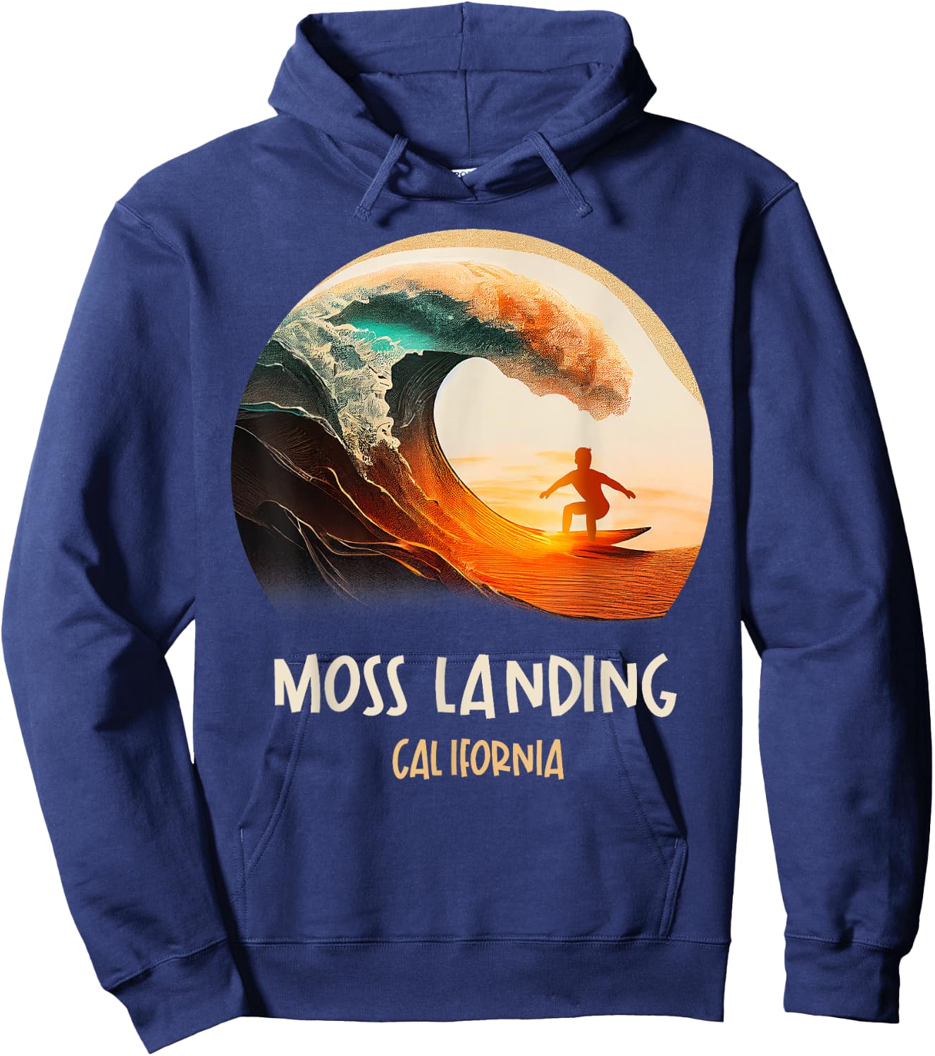 Moss Landing California Hoodie - Hoodie | Navy
