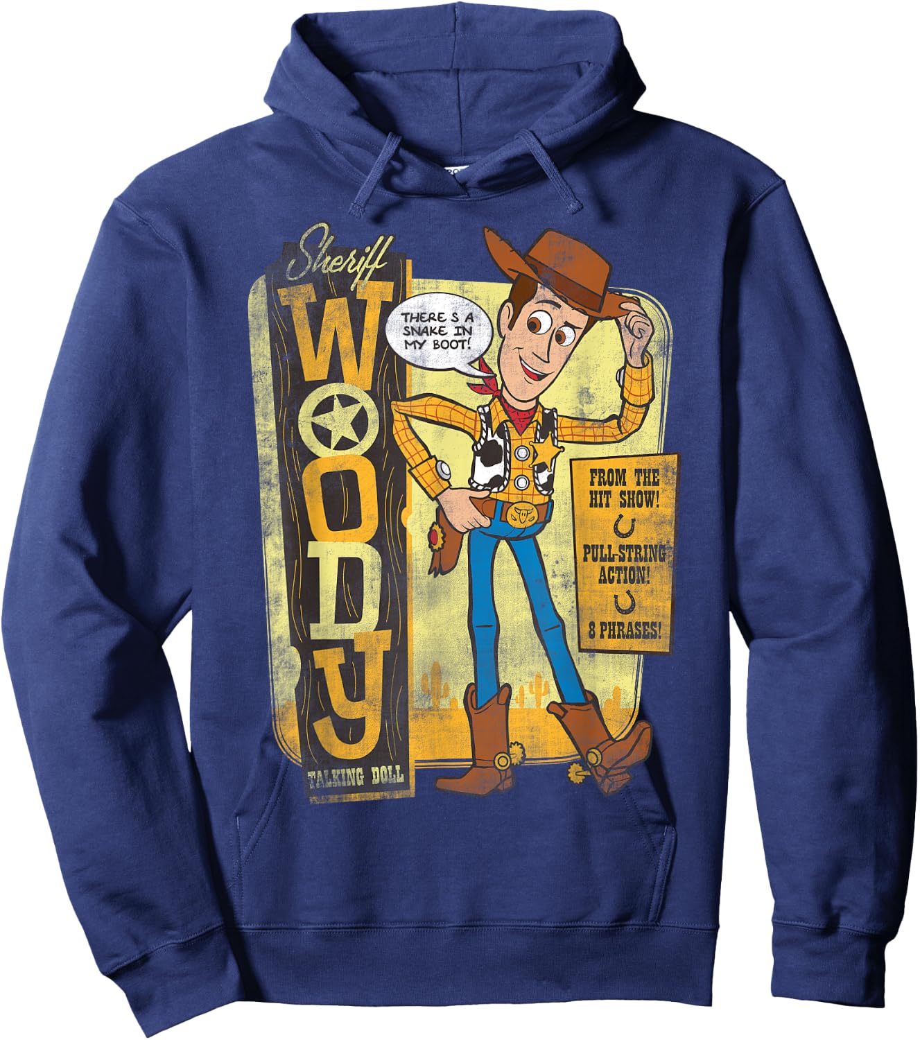 Disney Pixar Toy Story Sheriff Woody Talking Doll Hoodie - Hoodie | Navy