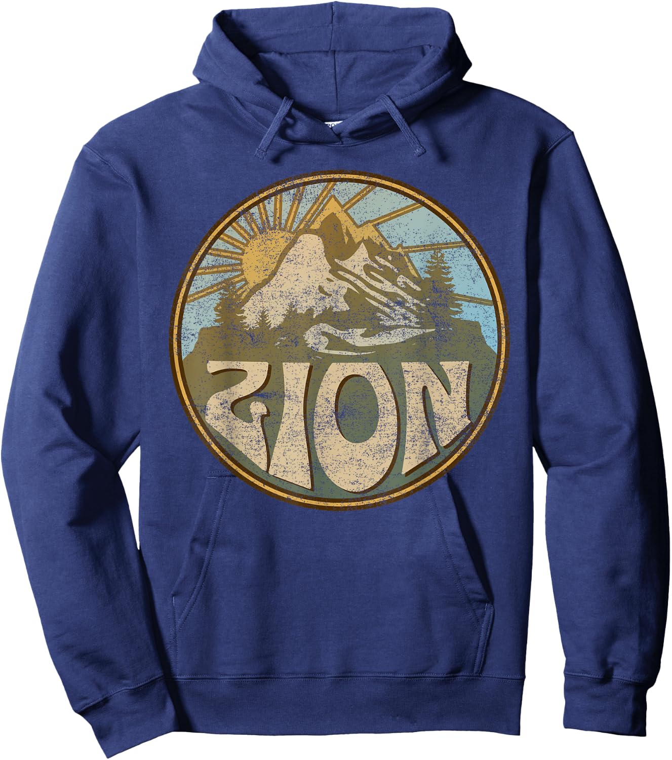 Zion National Park Utah Nature Mountains Hiking Outdoors Hoodie - Hoodie | Navy