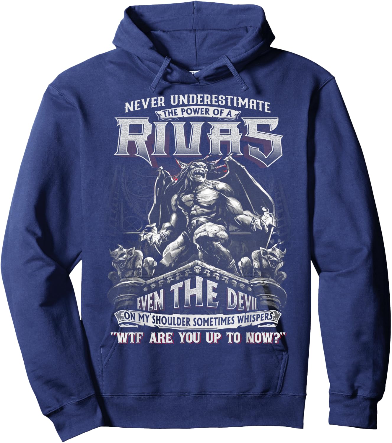Rivas - Never Underestimate The Power Of A Rivas Hoodie - Hoodie | Navy
