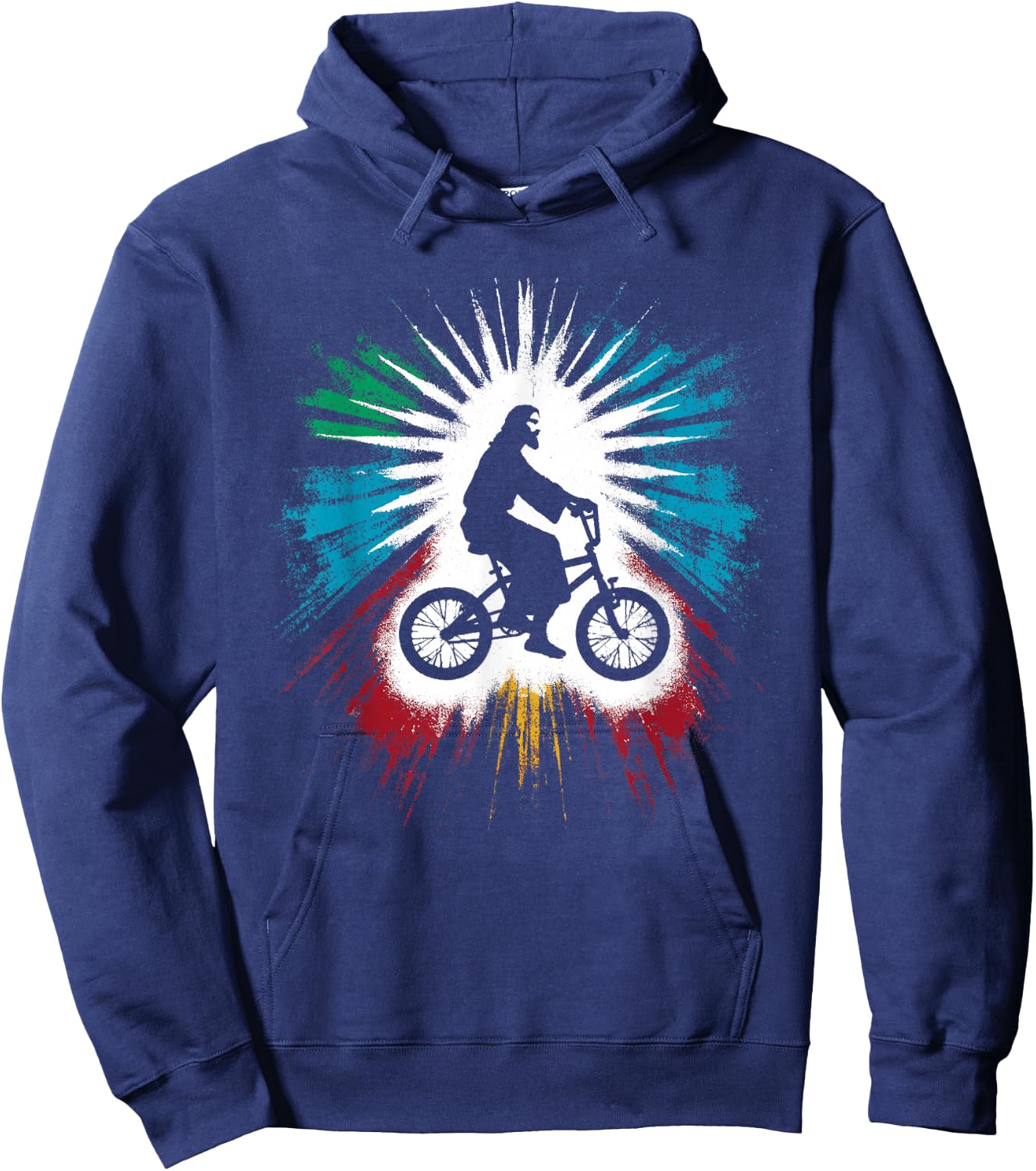 Jesus BMX Bike - Funny Christian Religious Cycling Lover Hoodie - Hoodie | Navy