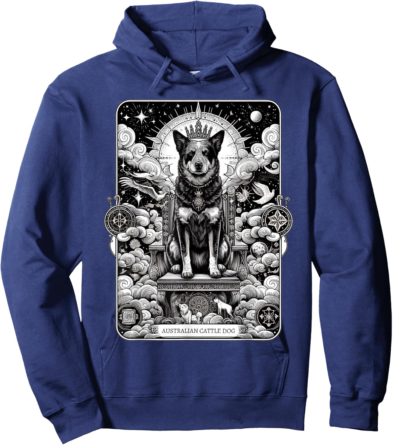 Australian Cattle Dog tarot card Hoodie - Hoodie | Navy