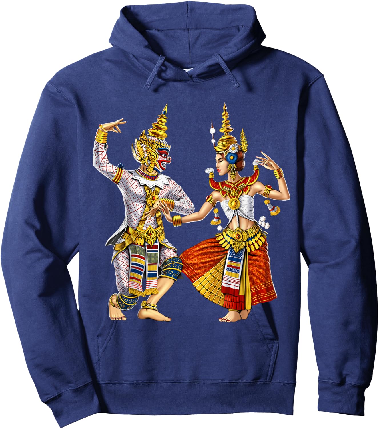 Cambodian Khmer Traditional Dance Apsara Cambodia Dancers Hoodie - Hoodie | Navy