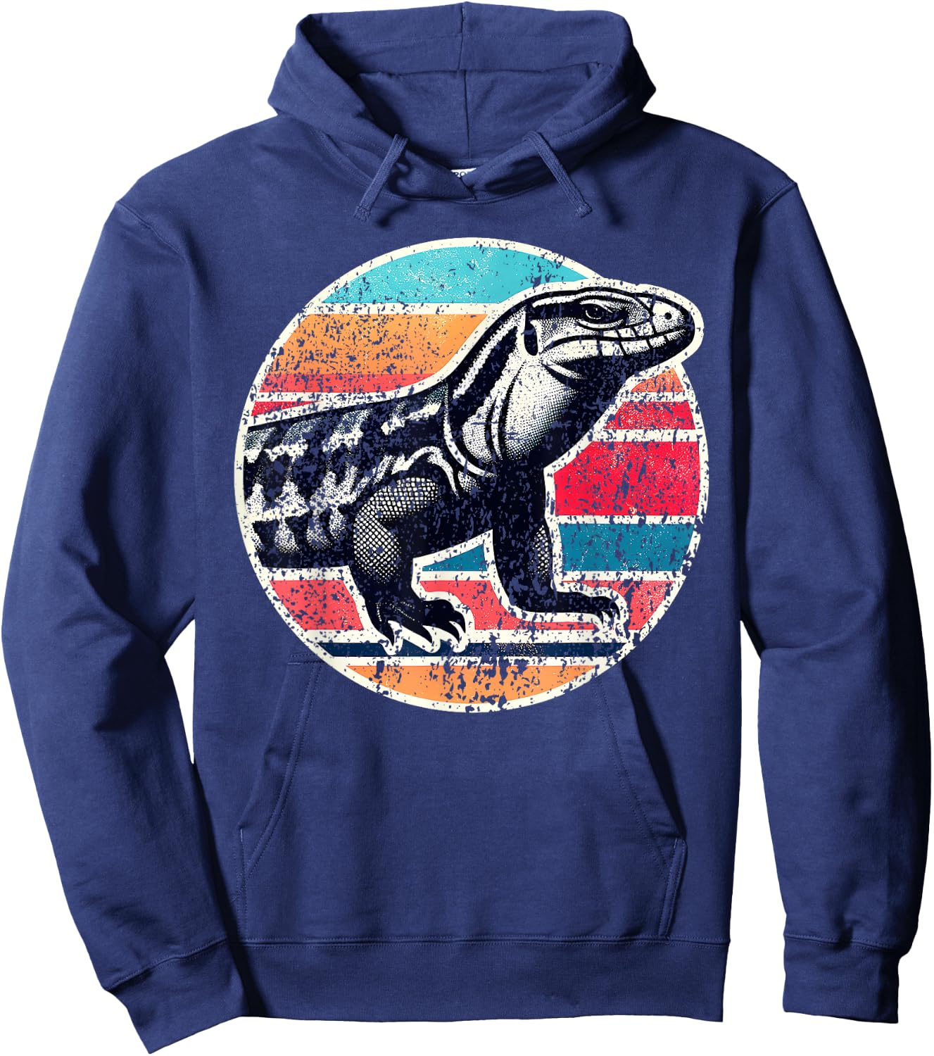 Tegu Lover I Vintage Tegu Lizard I Giant Tegu Hoodie - Hoodie | Navy