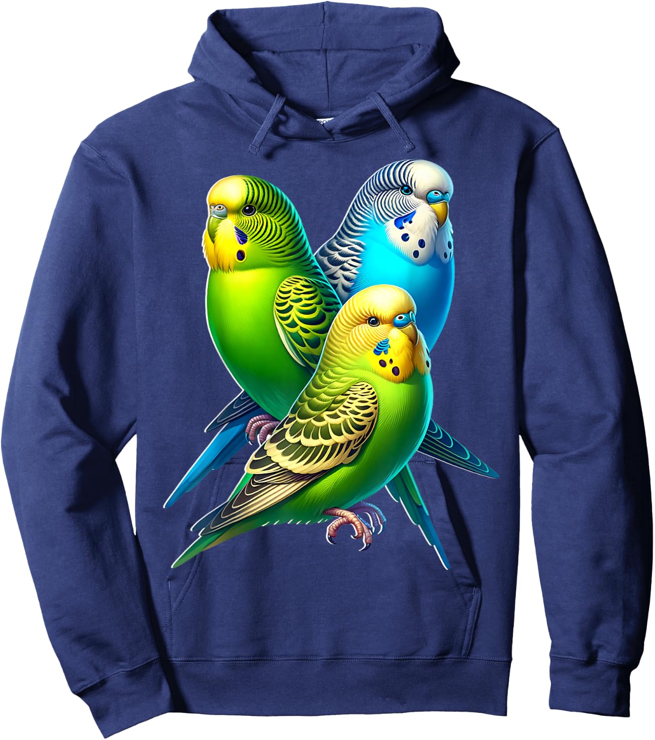 Funny Budgie Budgerigar Design Hoodie - Hoodie | Navy
