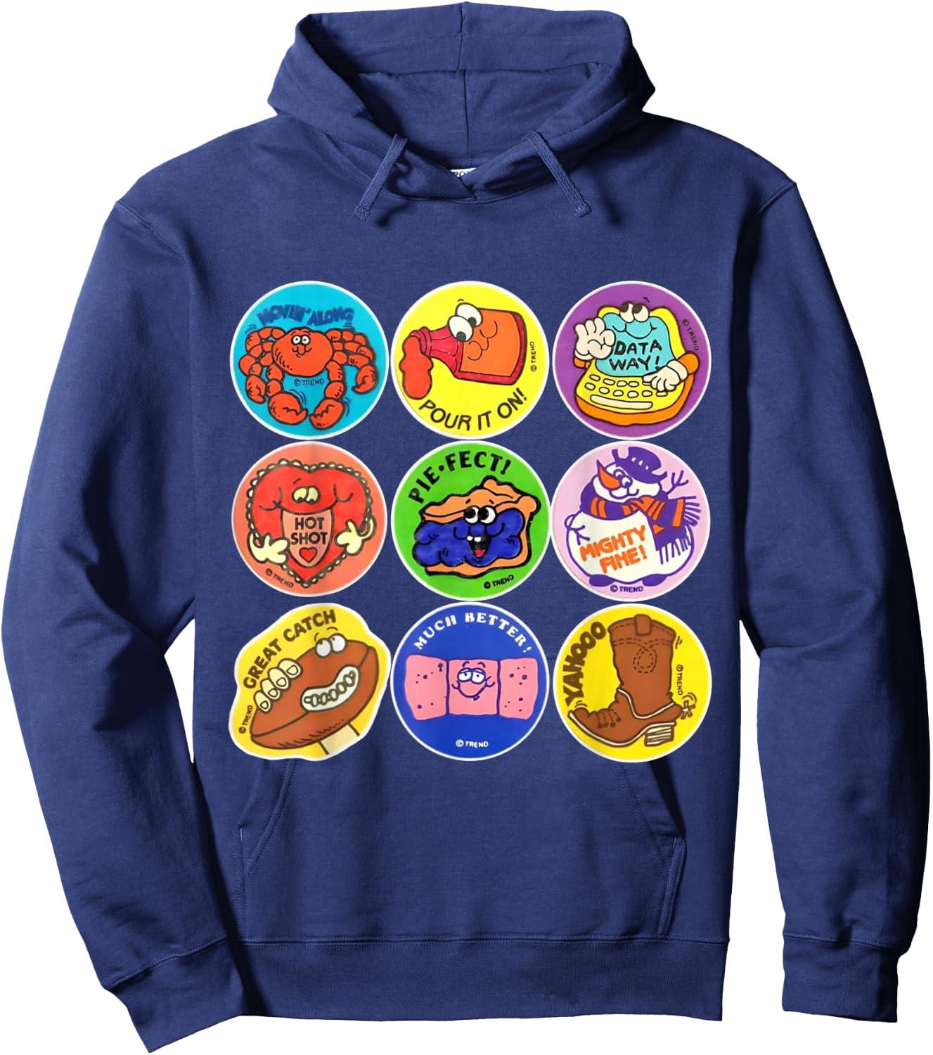 Scratch And Sniff Sticker Ice Cream, Scooper Dooper! Vintage Hoodie - Hoodie | Navy