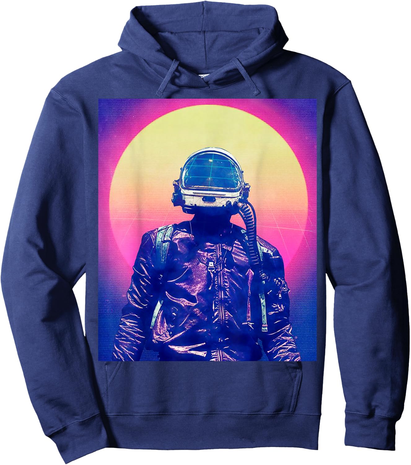 Synthwave Ranger | 80's Retro Design Hoodie - Hoodie | Navy