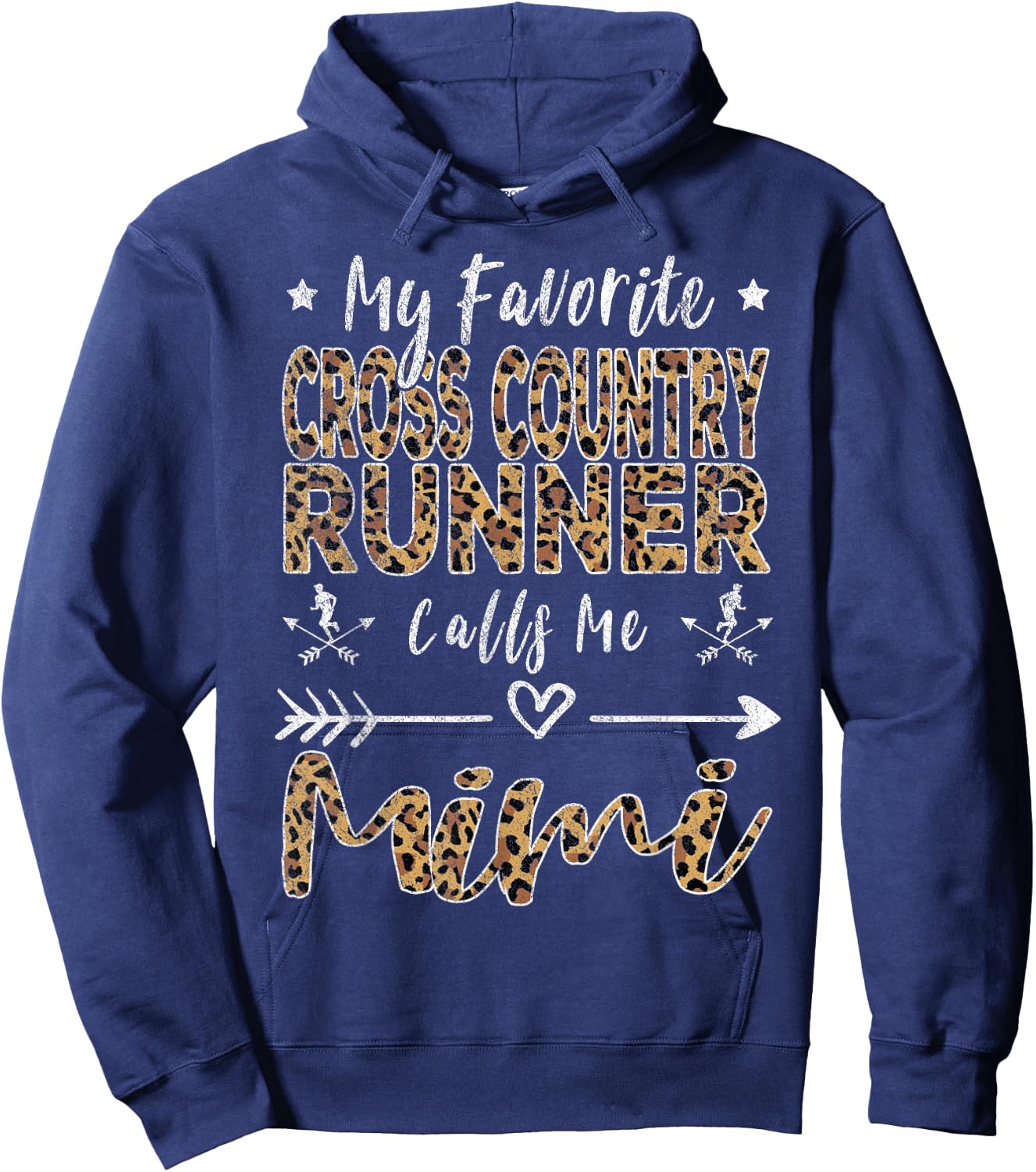 My Favorite Cross Country Runner Calls Me Mimi Grandma Hoodie - Hoodie | Navy