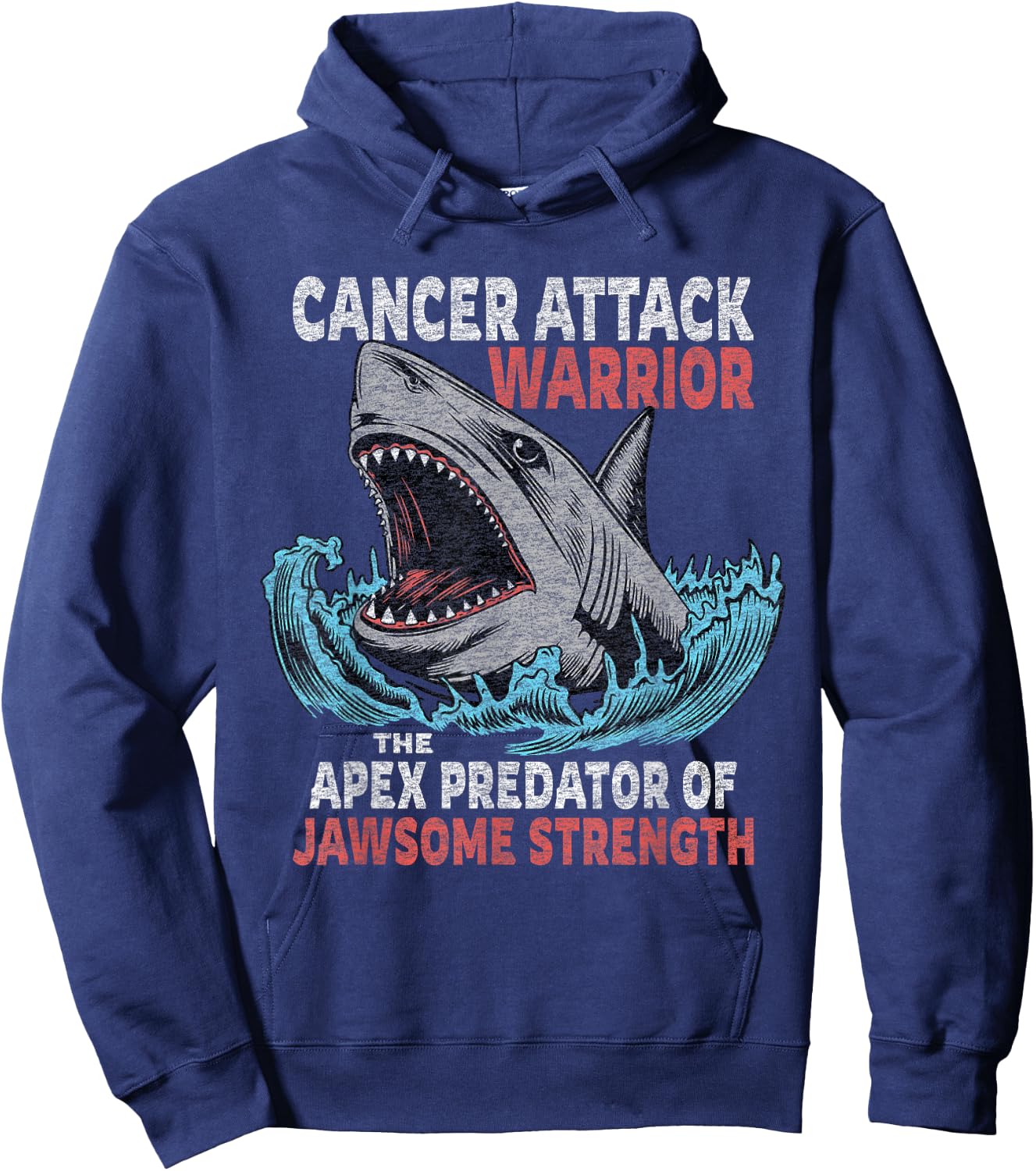 Cancer Fighter Support | Cancer Warrior Strength Fight Hoodie - Hoodie | Navy