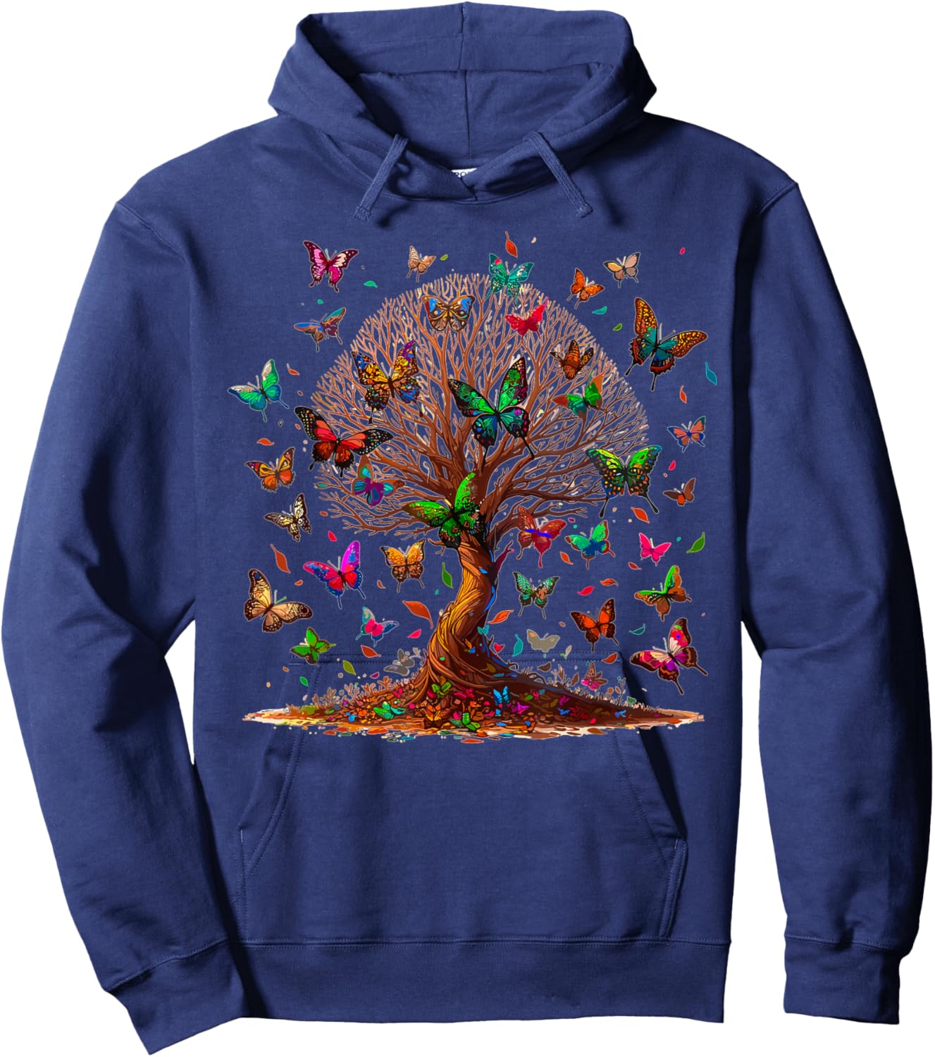 Butterfly Tree Hoodie - Hoodie | Navy