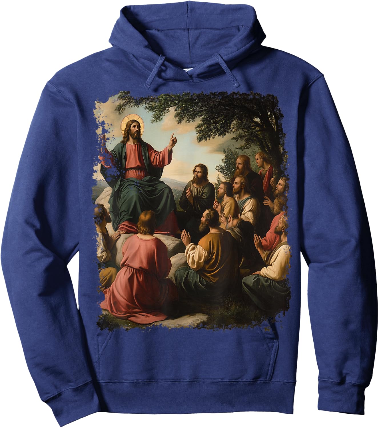 Renaissance Painting Art Jesus Christ Hoodie - Hoodie | Navy