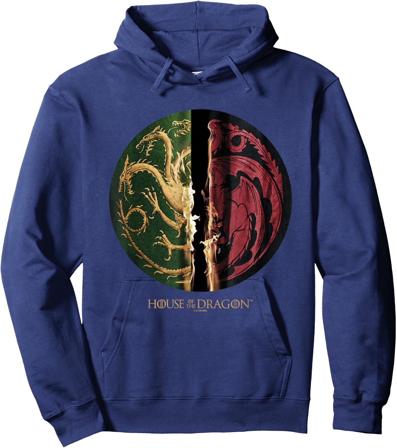 House of the Dragon Green VS Black House Targaryen Emblem Hoodie - Hoodie | Navy