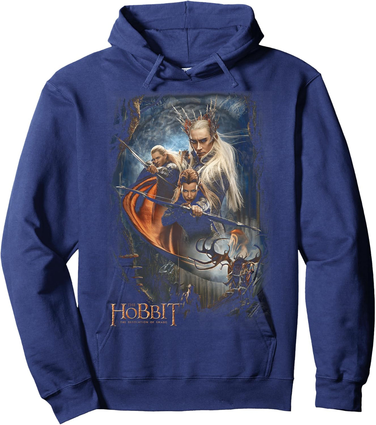 The Hobbit Thranduil's Realm Hoodie - Hoodie | Navy