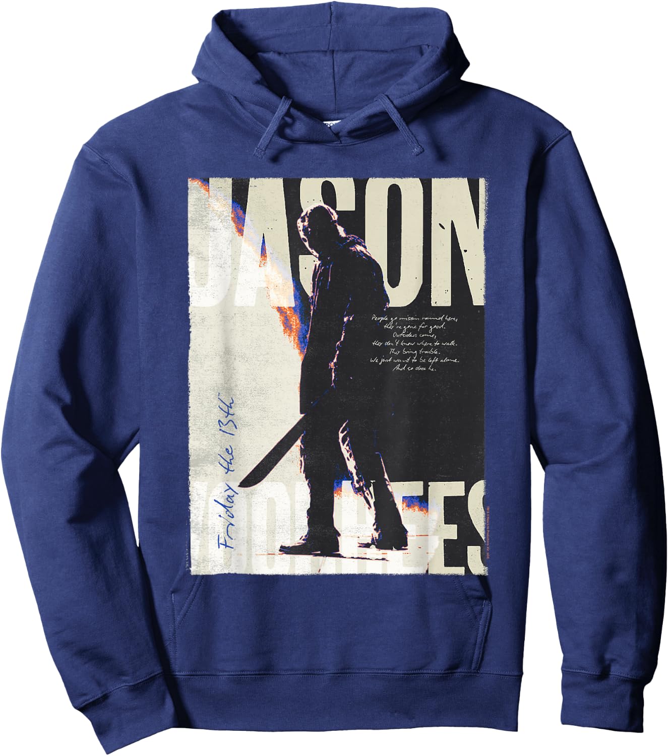 Friday The 13th Vintage Jason Voorhees Hoodie - Hoodie | Navy