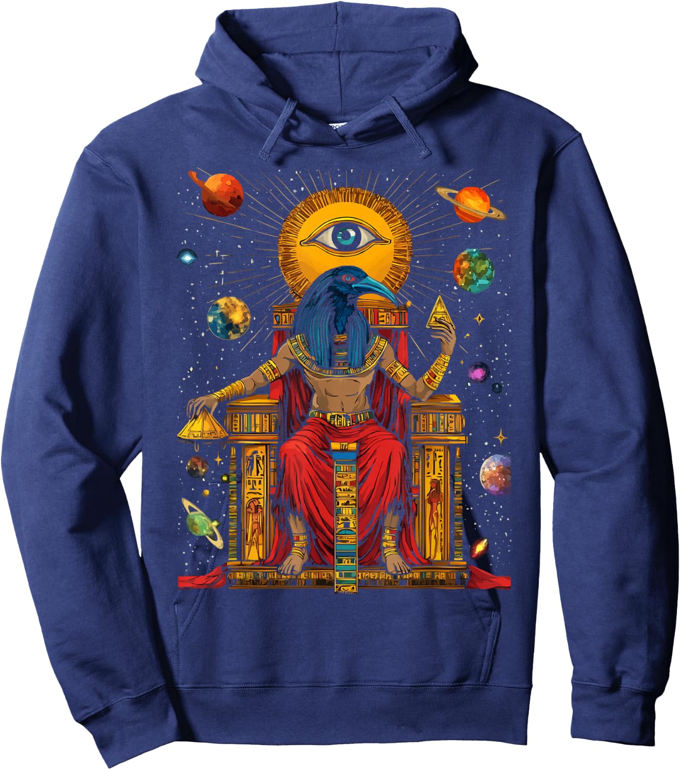 Thoth Egyptian God Egyptian Mythology Pyramid Ancient Egypt Hoodie - Hoodie | Navy