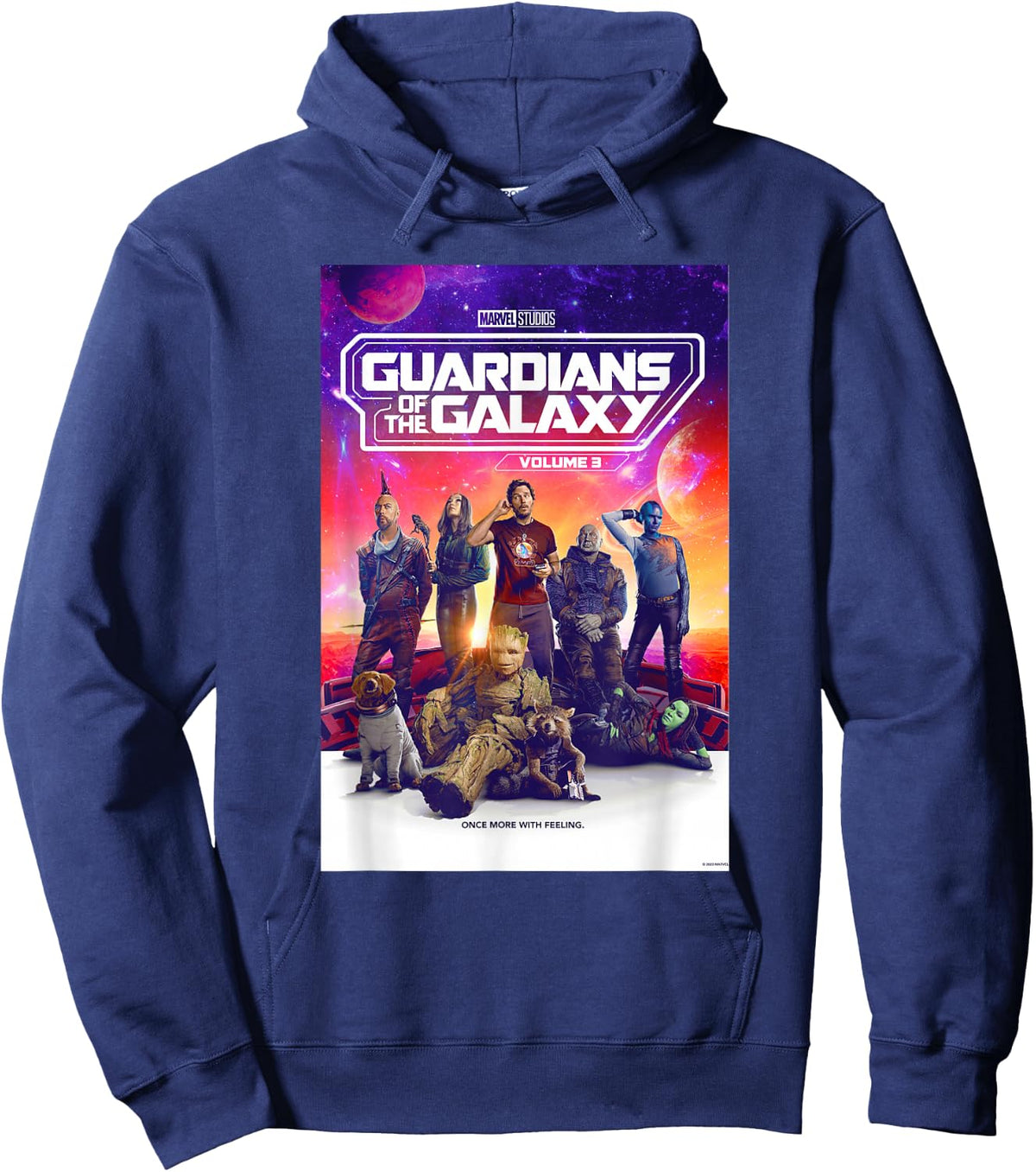 Marvel Guardians of The Galaxy Volume 3 Movie Poster Hoodie - Hoodie | Navy