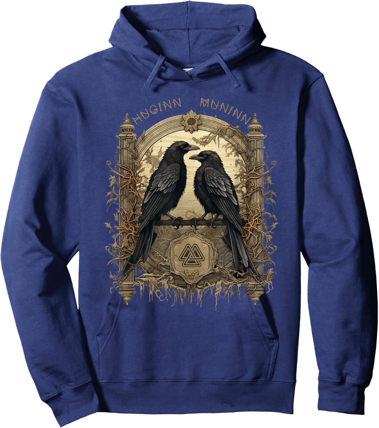Huginn And Muninn Odin Ravens Norse Mythology Culture Hoodie - Hoodie | Navy
