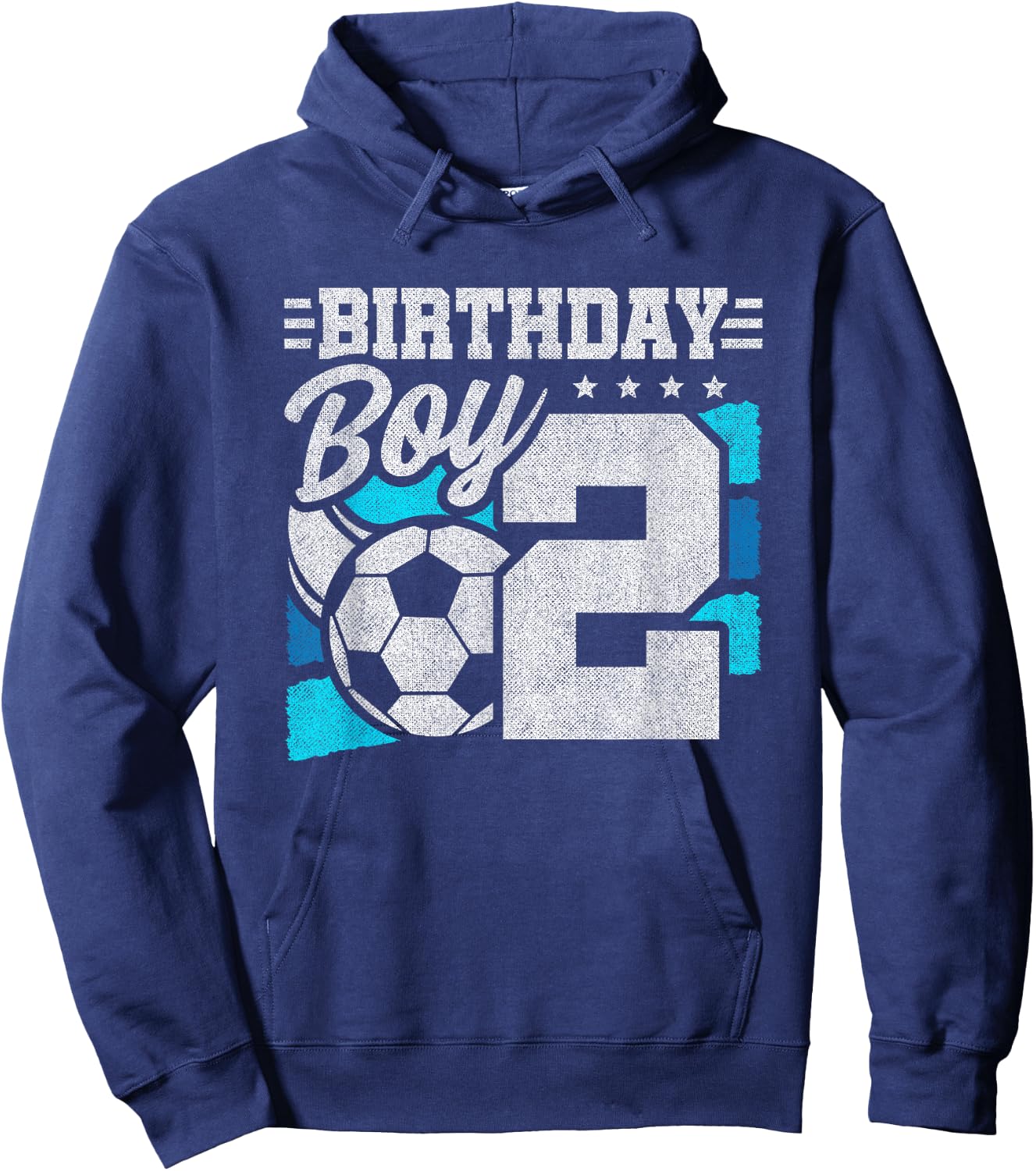 Soccer Birthday Party - 2 Year Old Boy - 2nd Birthday Hoodie - Hoodie | Navy