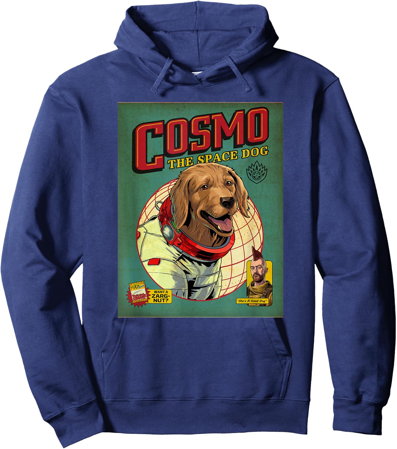 Marvel Guardians of the Galaxy Vol. 3 Cosmo Comic Cover Hoodie - Hoodie | Navy