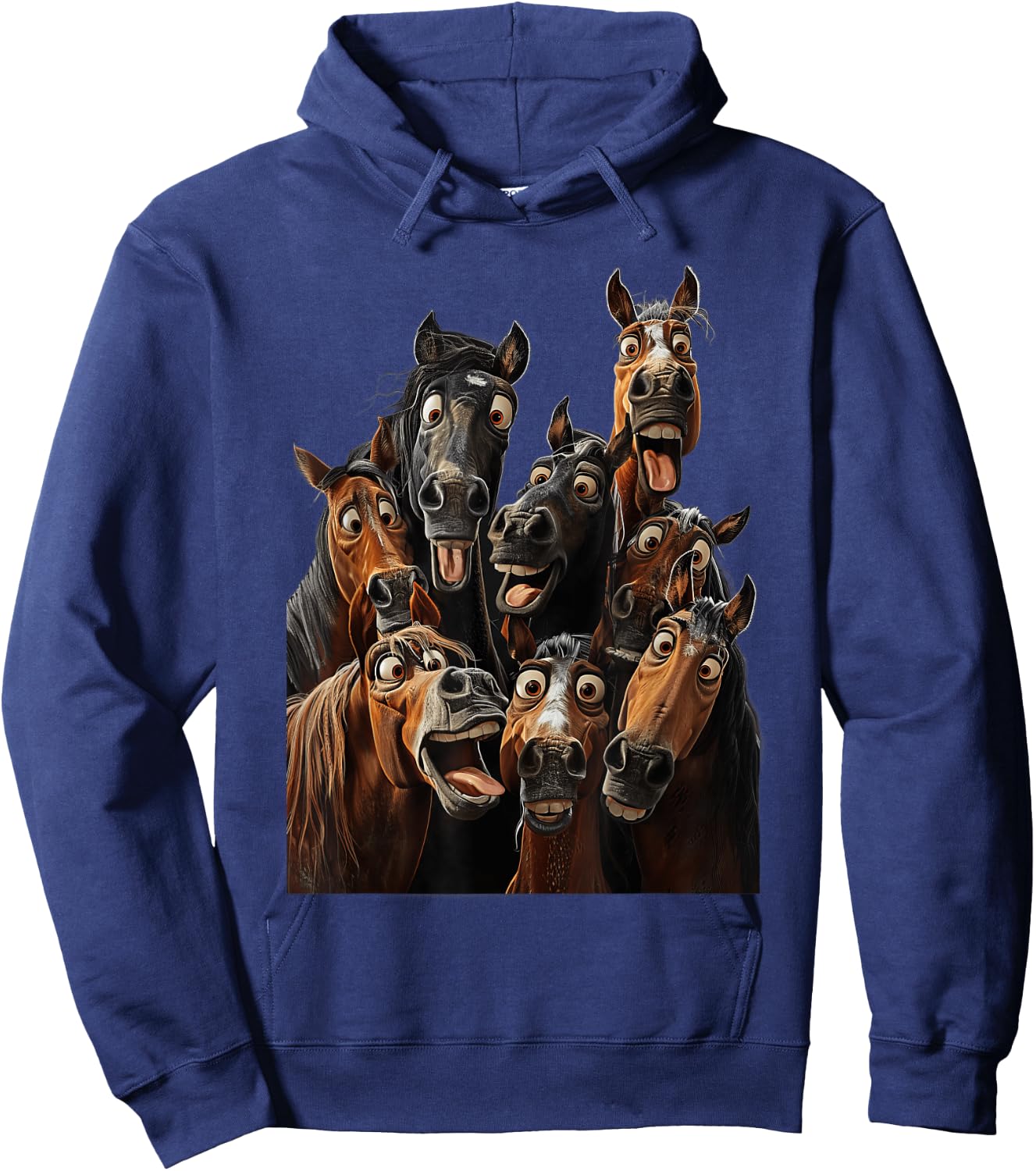 Crazy Horses Hoodie - Hoodie | Navy