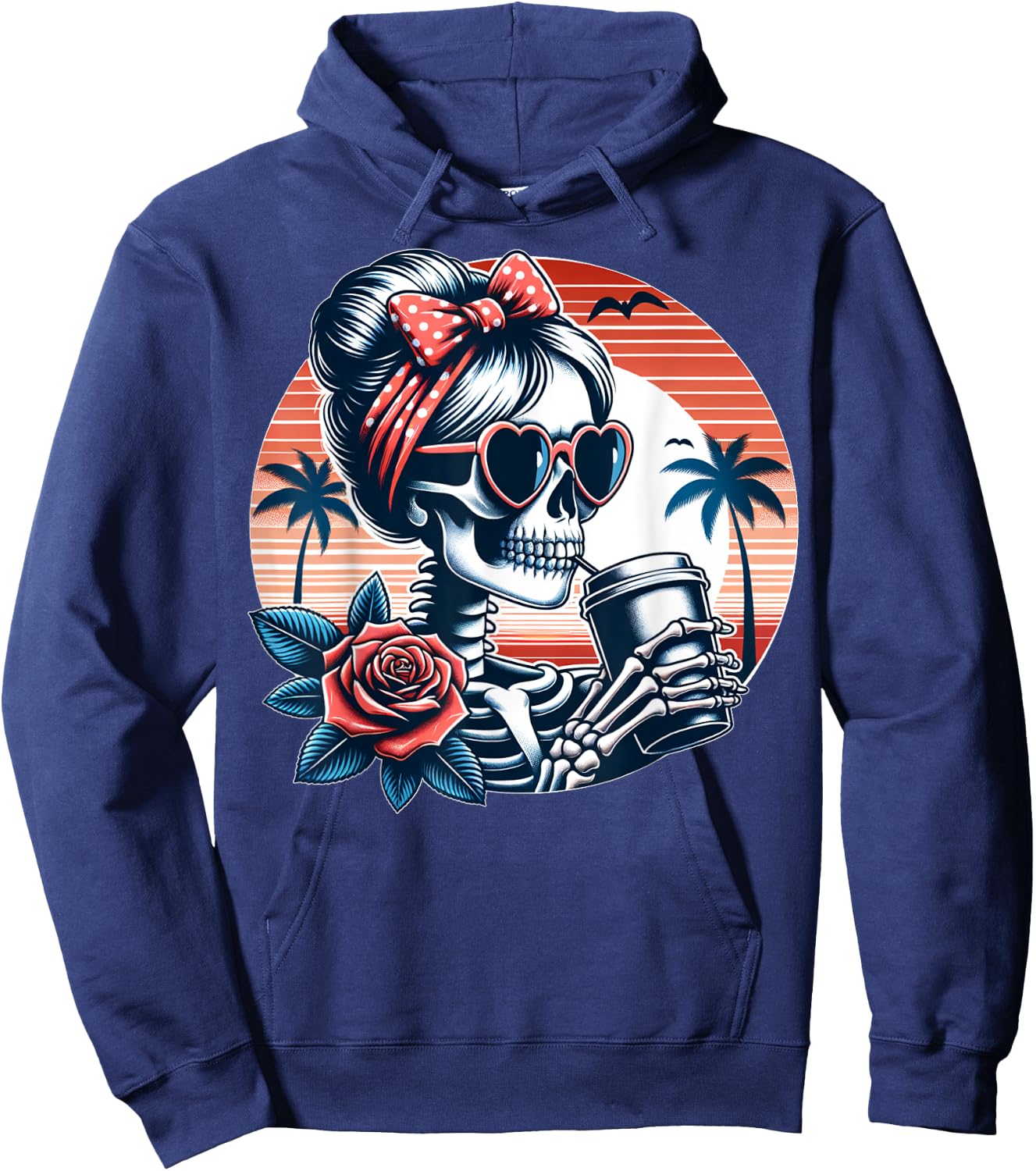 Funny Mother's Day Mom Alt Goth Edgy Punk Hoodie - Hoodie | Navy