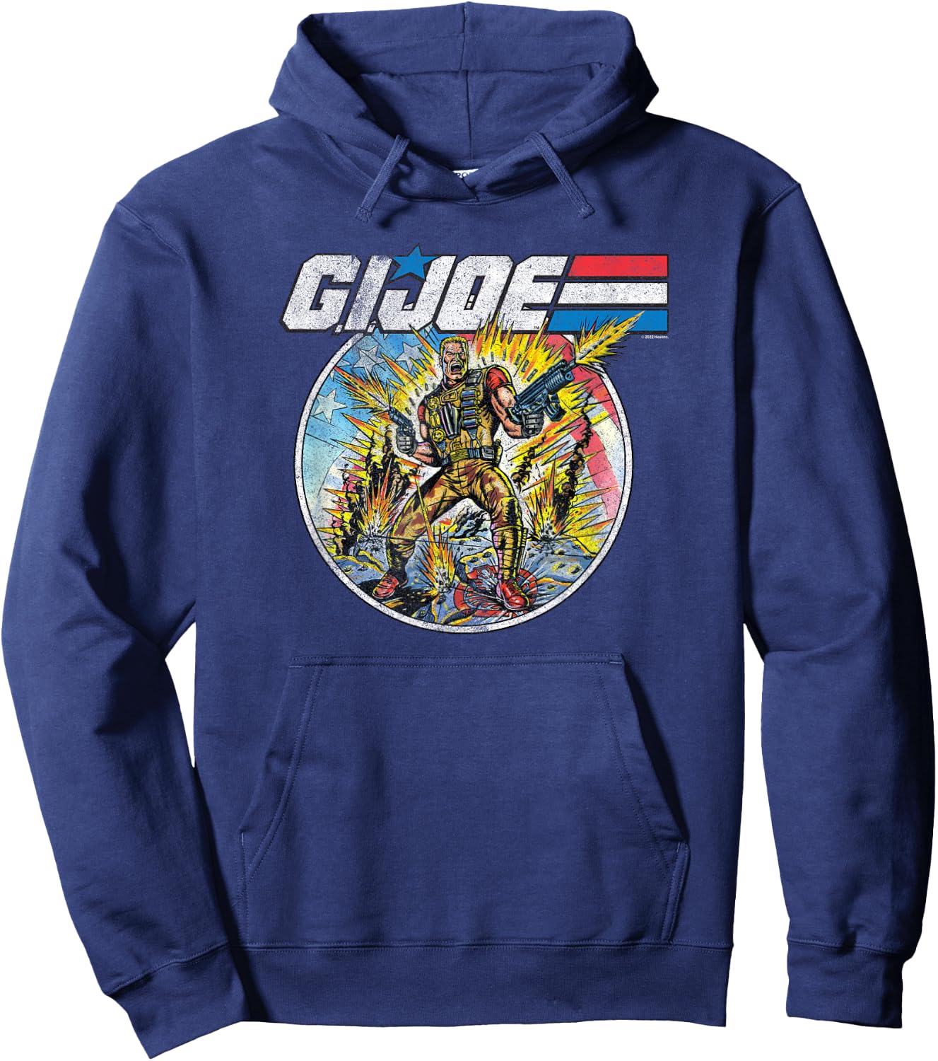 G.I. Joe A Real American Hero Vintage War Portrait Hoodie - Hoodie | Navy