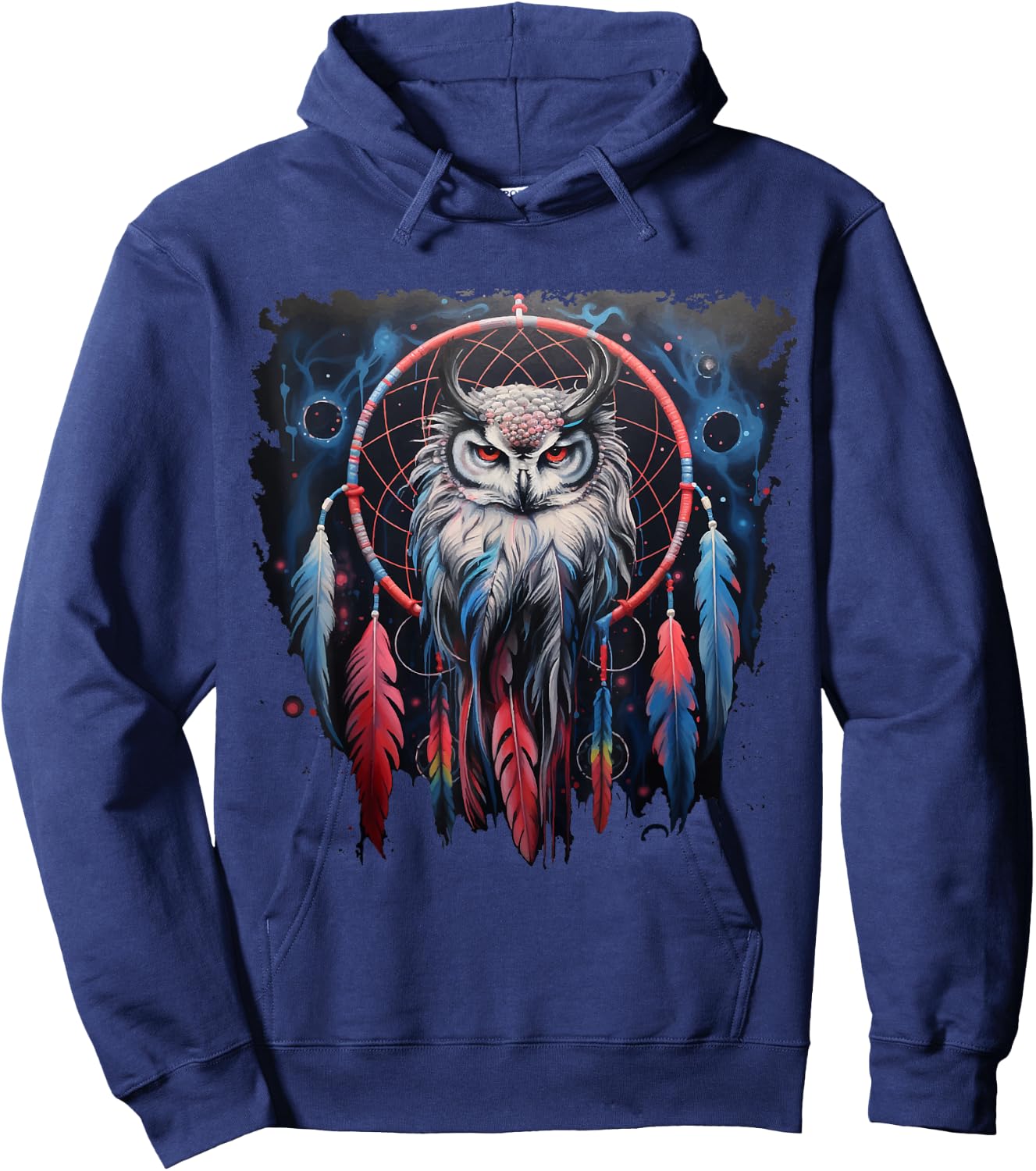 Owl Dream Catcher Spiritual Dream Catcher Owl Hoodie - Hoodie | Navy