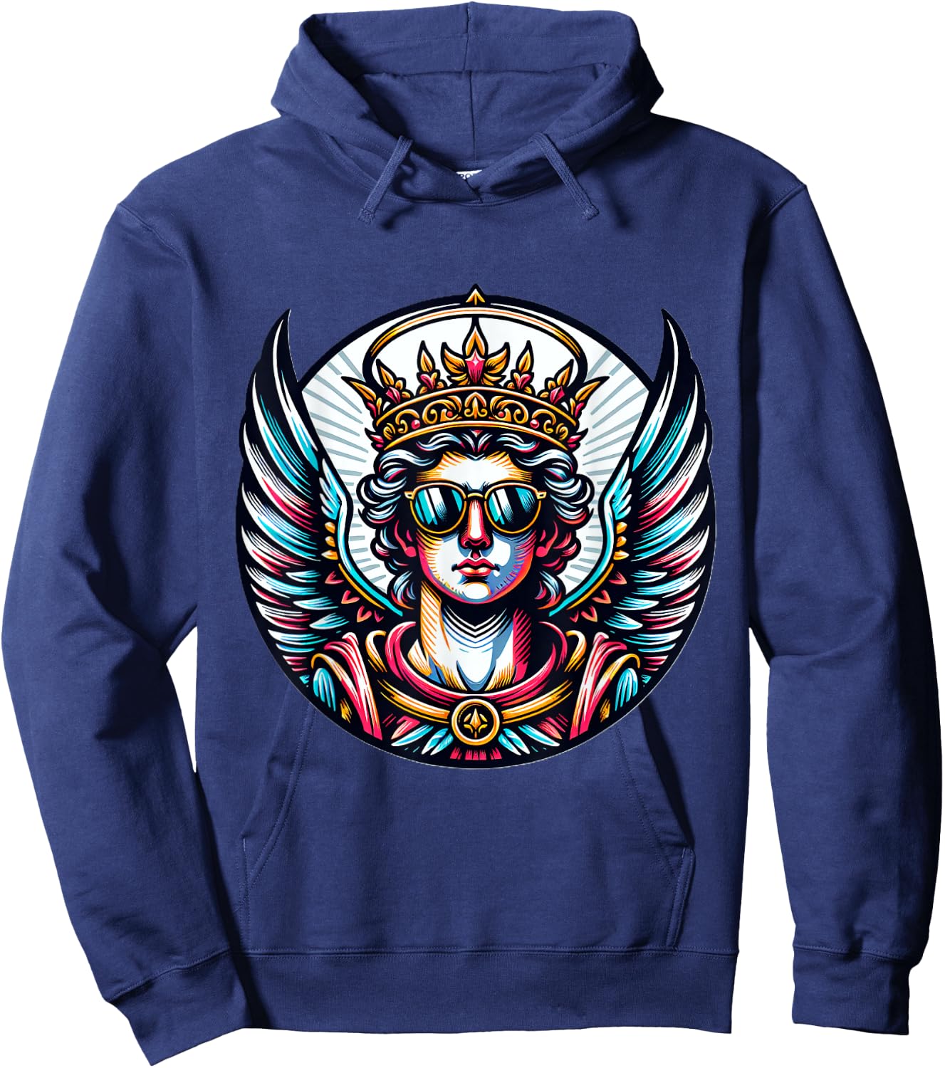 Gangsta Archangel Michael Costume Saint Michael Hoodie - Hoodie | Navy