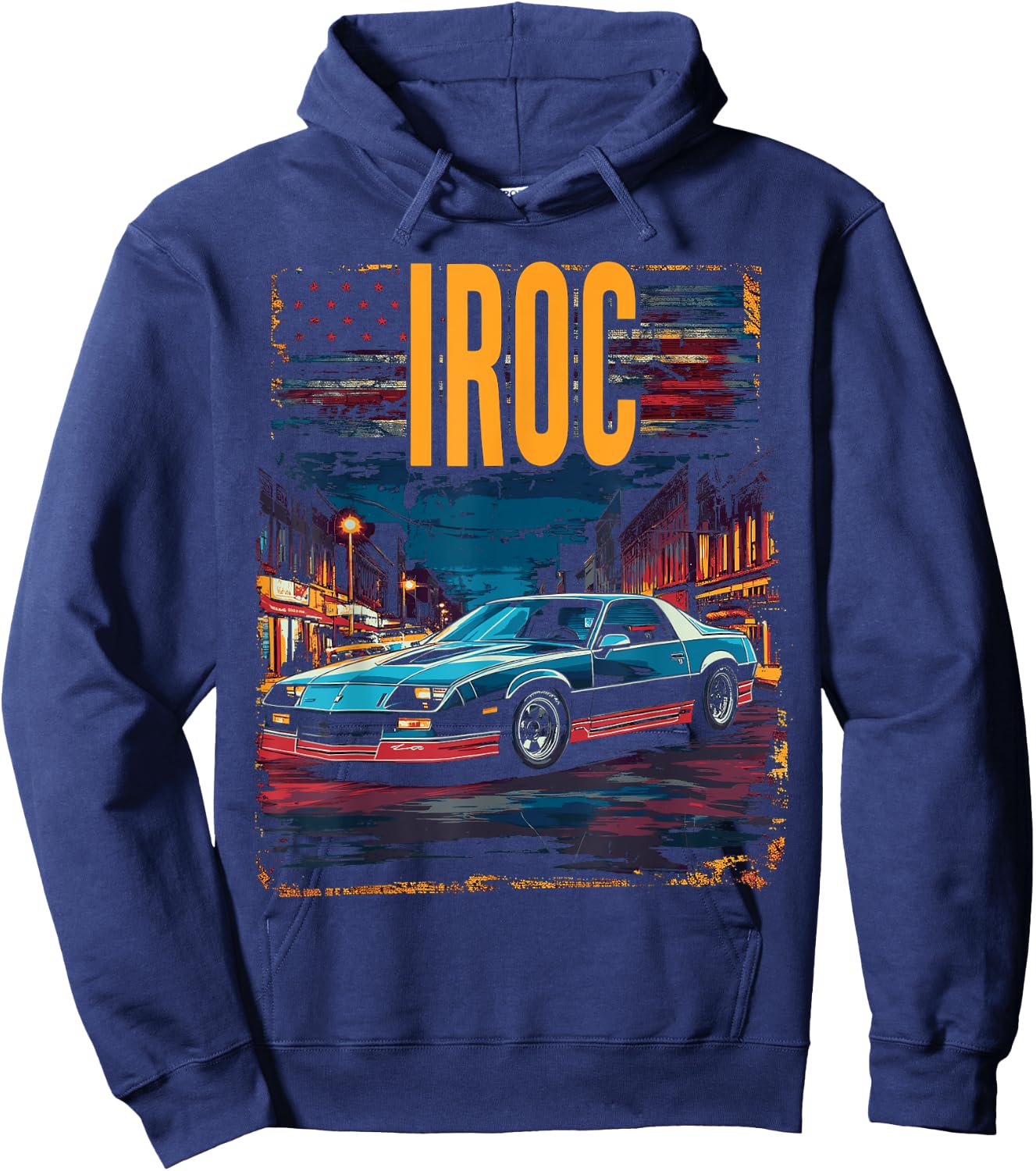 1980's IROC, IROC-Z Muscle Car American Muscle Retro Z28 Hoodie - Hoodie | Navy
