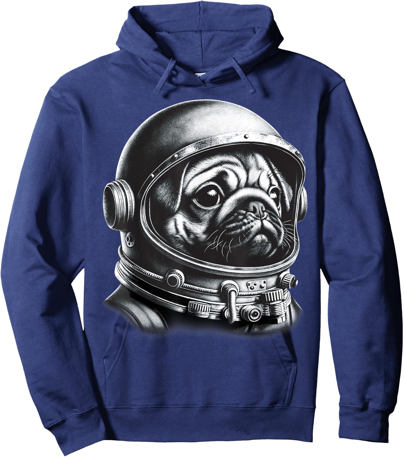 Pug Astronaut In Space Costume Pug Gifts Men Kids Women Hoodie - Hoodie | Navy