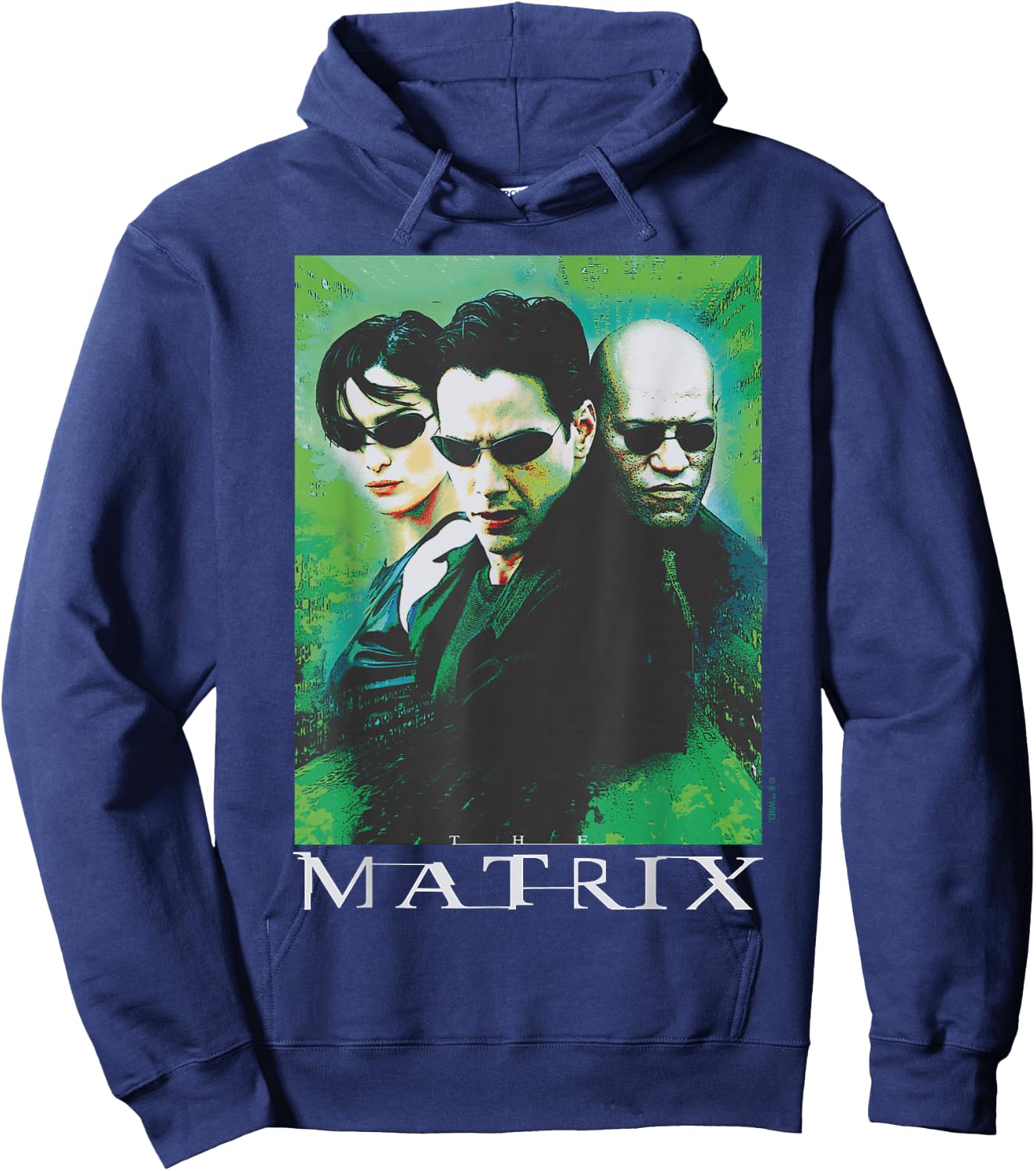 The Matrix - Neo Trinity Morpheus Character Group Hoodie - Hoodie | Navy
