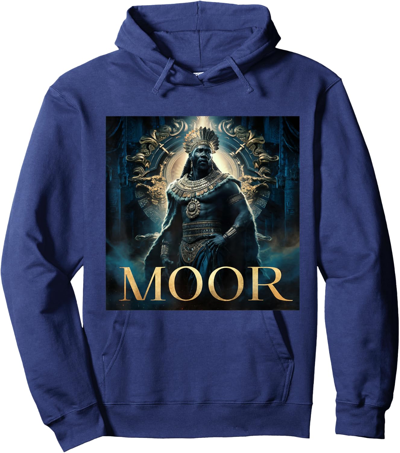 Moorish American - God Body Of Melanin Hoodie - Hoodie | Navy