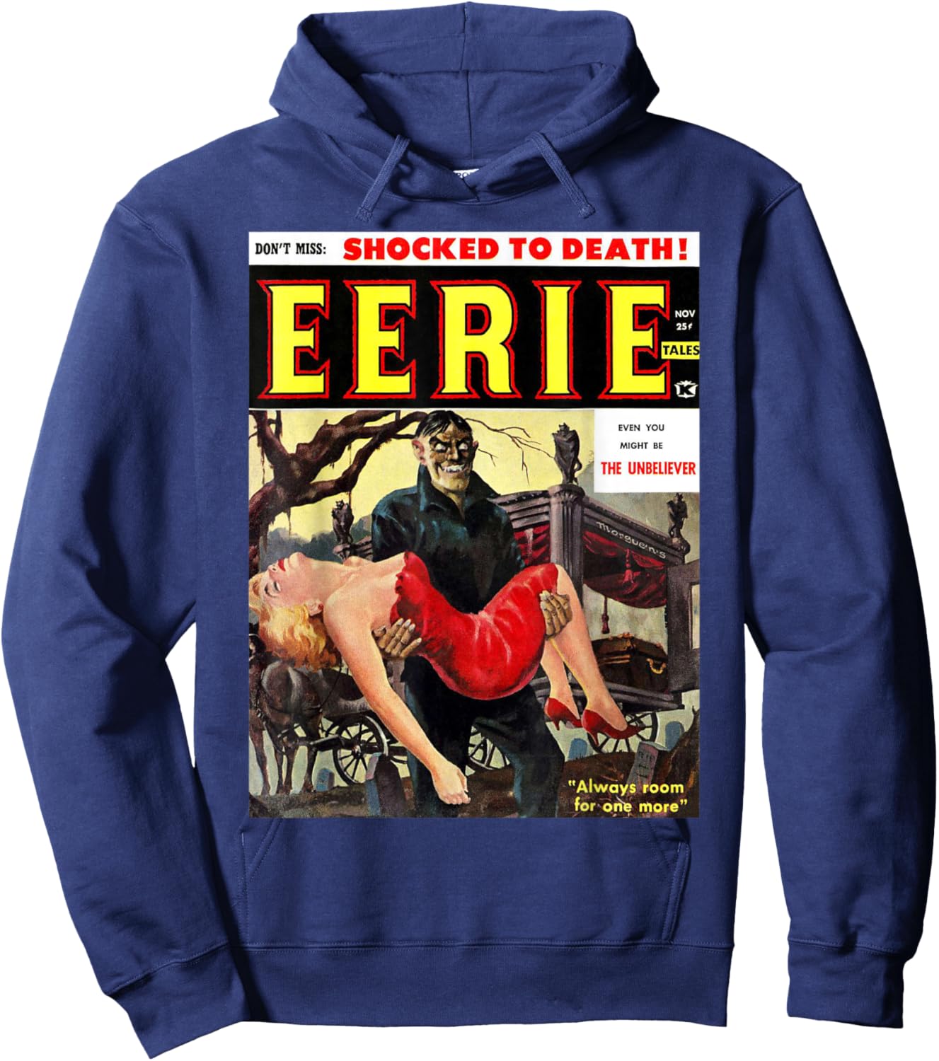 Classic Horror Comic Horror Monster Style Slasher Film Hoodie - Hoodie | Navy