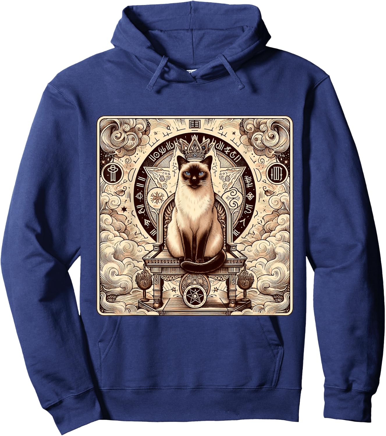 Siamese Cat tarot card Women Hoodie - Hoodie | Navy