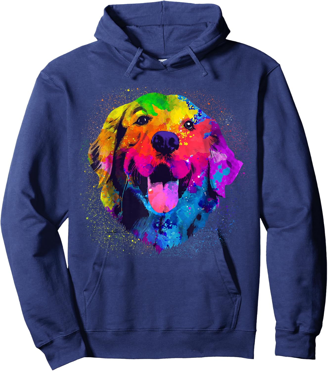 Golden Retriever Art Women Golden Retriever Lover Hoodie - Hoodie | Navy