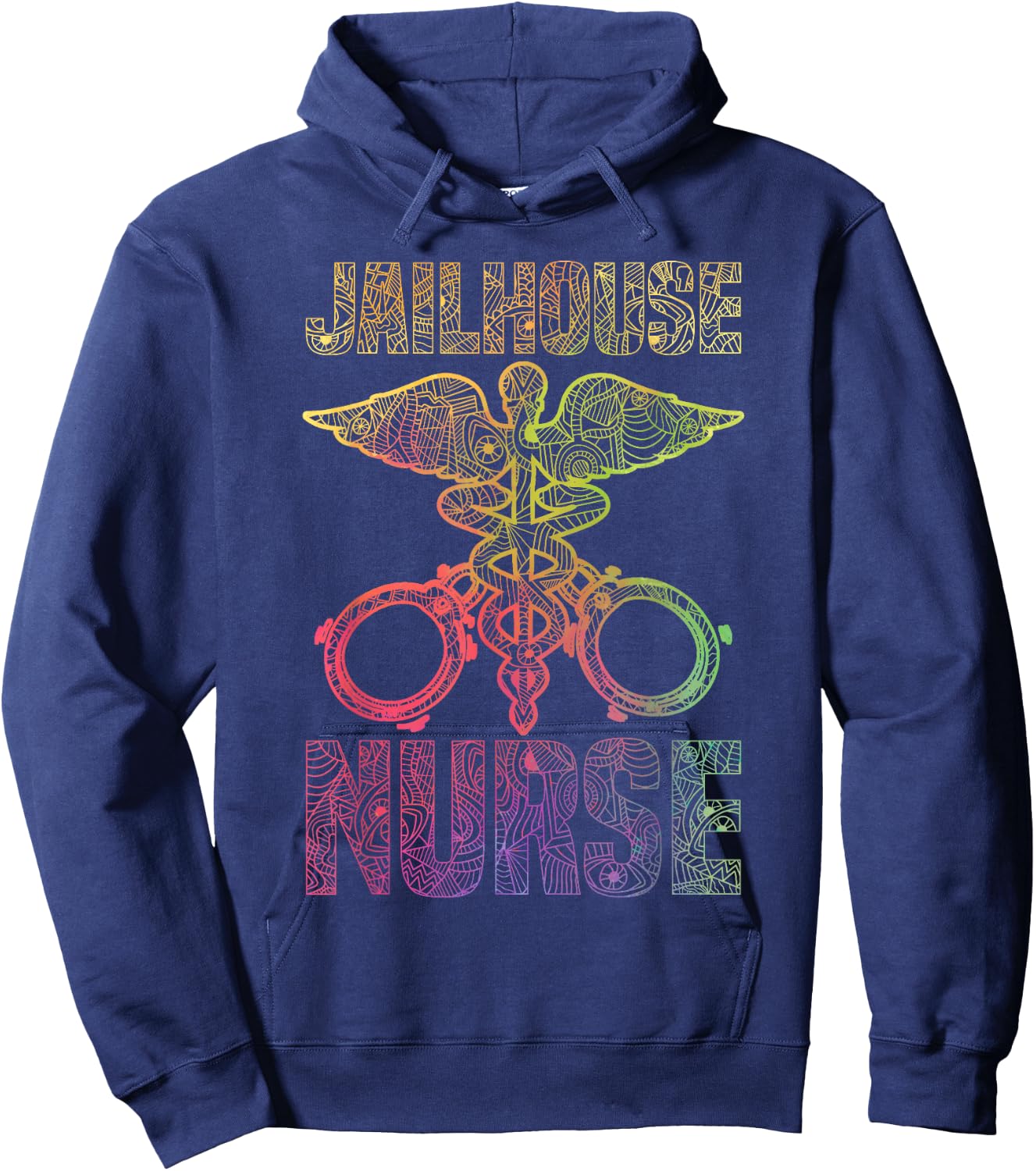 Correctional Nurse Jailhouse Nurse Graphic Hoodie - Hoodie | Navy