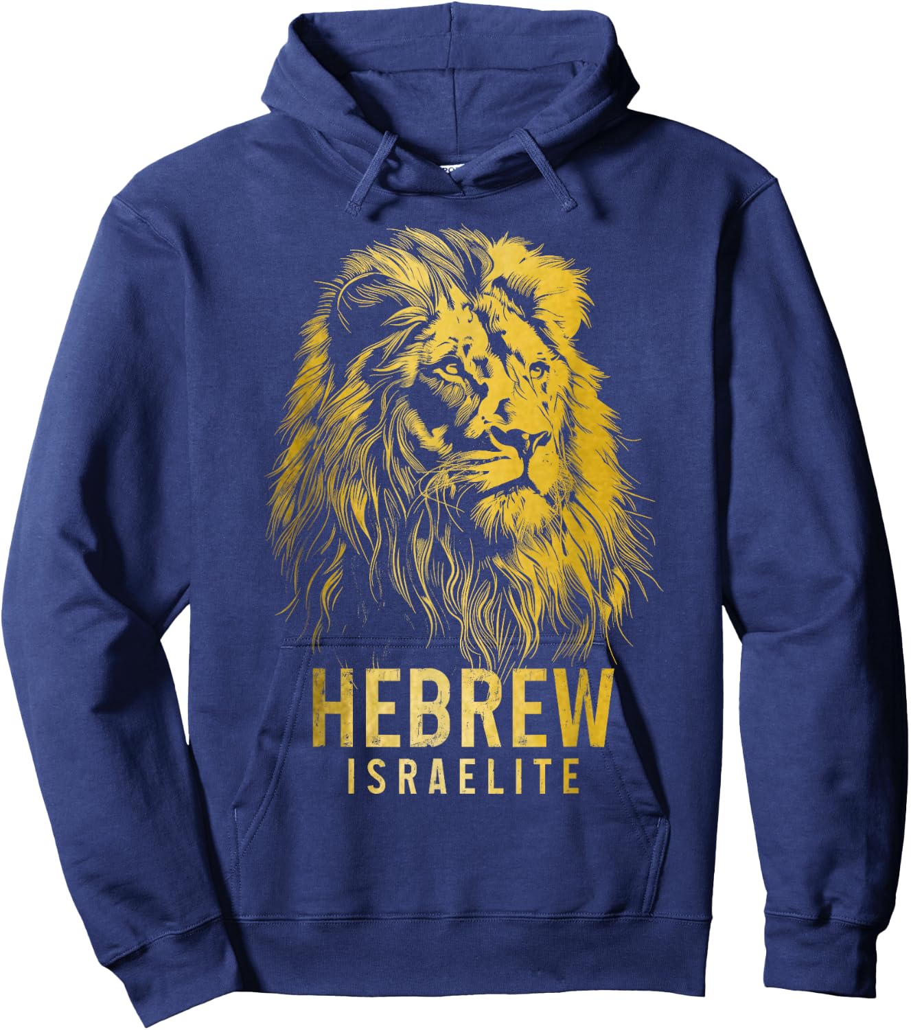 Hebrew Israelite Lion Of Judah Tribe YHWH Jew Jewish Yah Hoodie - Hoodie | Navy