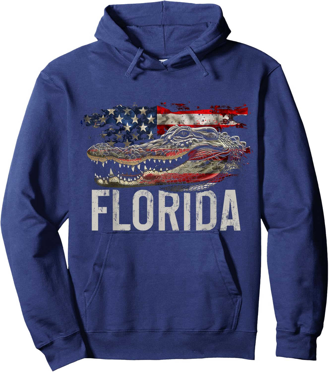 Florida Alligator Funny Everglades National Park Souvenir Hoodie - Hoodie | Navy