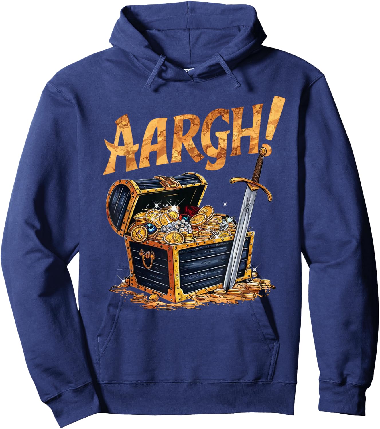 Pirate Treasure 'Aargh!' for Talk Like a Pirate Day Hoodie - Hoodie | Navy
