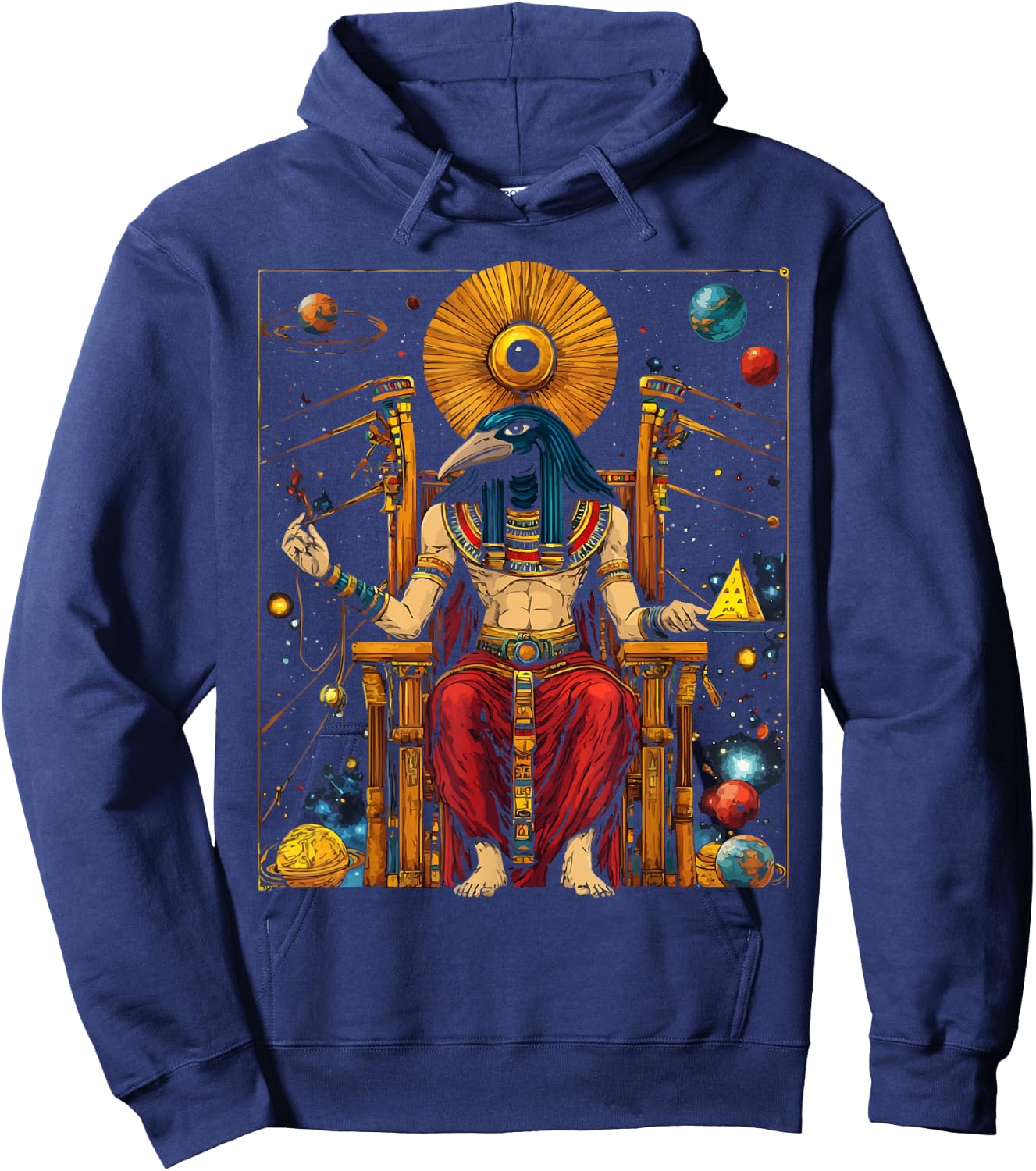 Thoth Egyptian God Egyptian Mythology Pyramid Ancient Egypt Hoodie - Hoodie | Navy