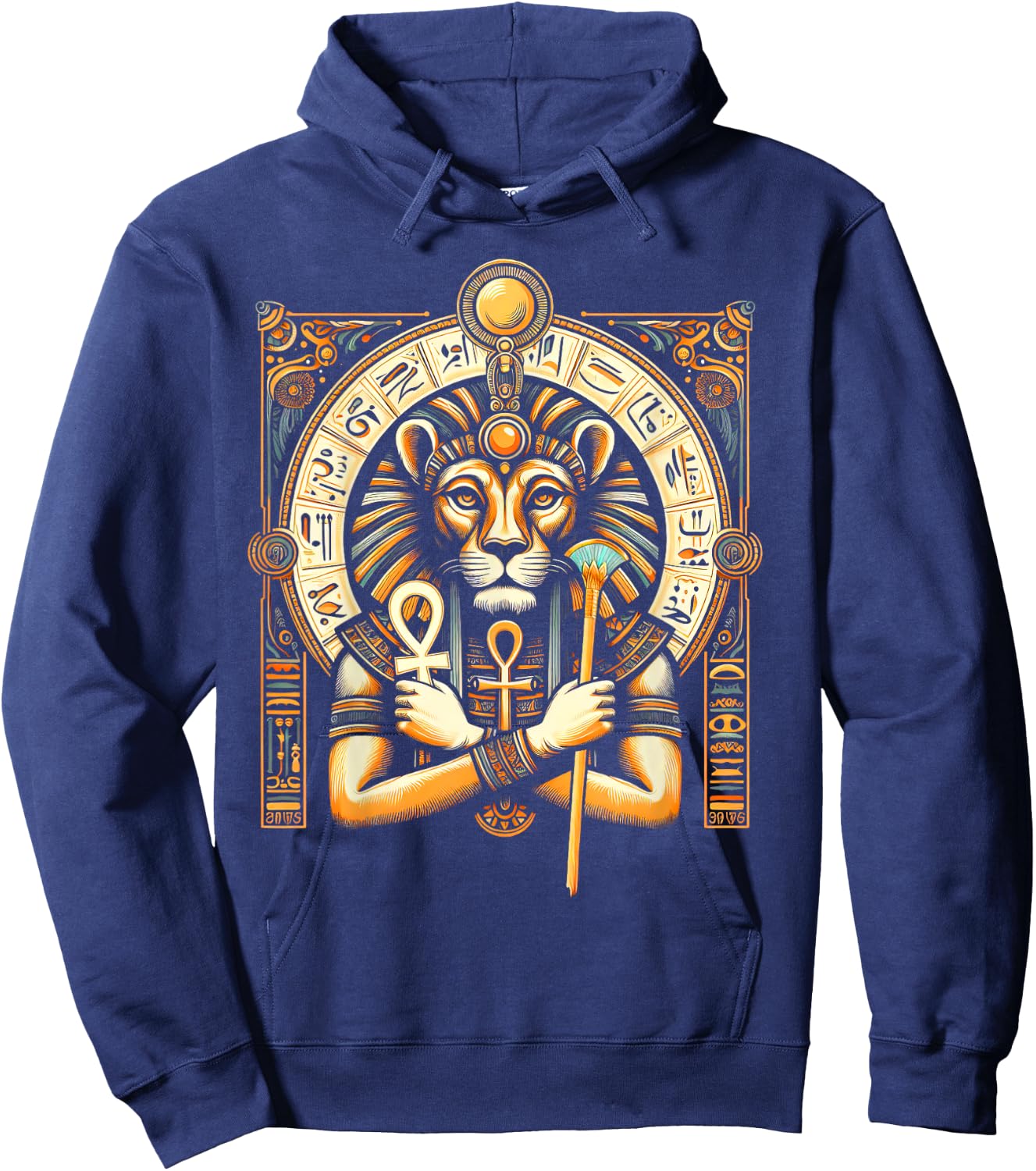 Egyptian Mythology Lioness Egypt Ancient Goddess Sekhmet Hoodie - Hoodie | Navy