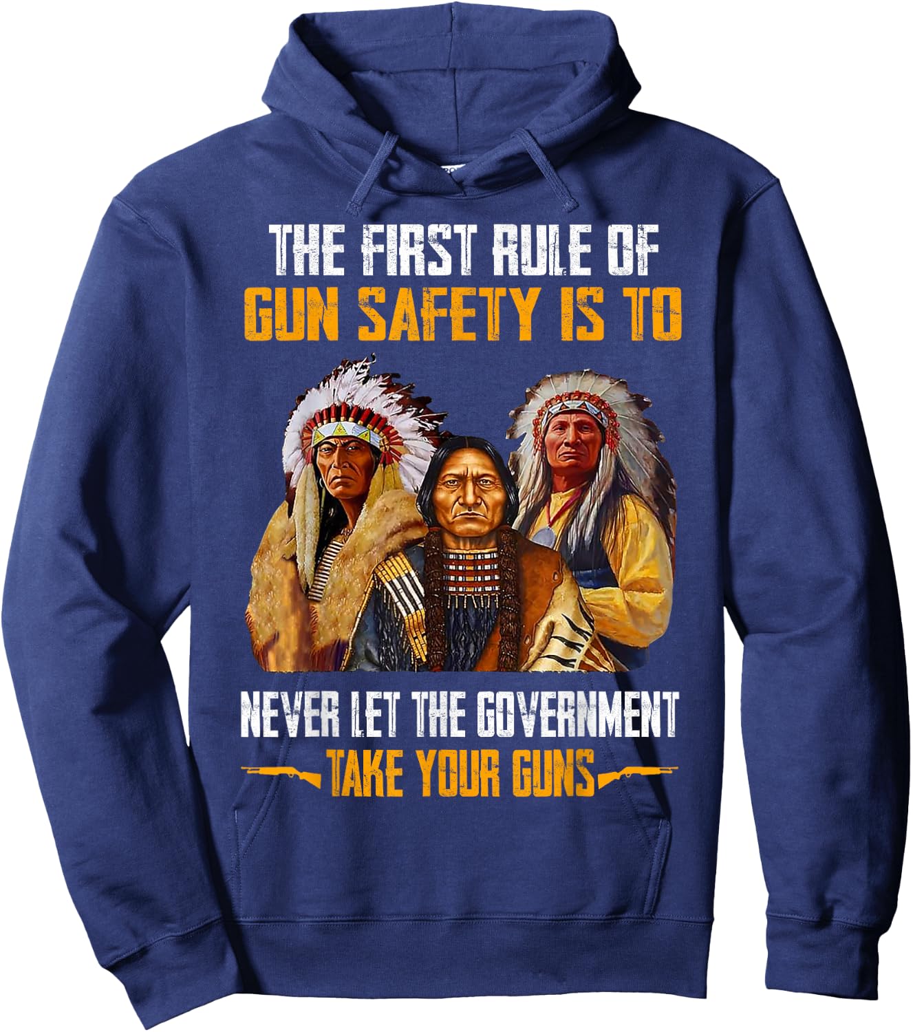 The First Rule Of Gun Safety Is To Never Let The Government Hoodie - Hoodie | Navy