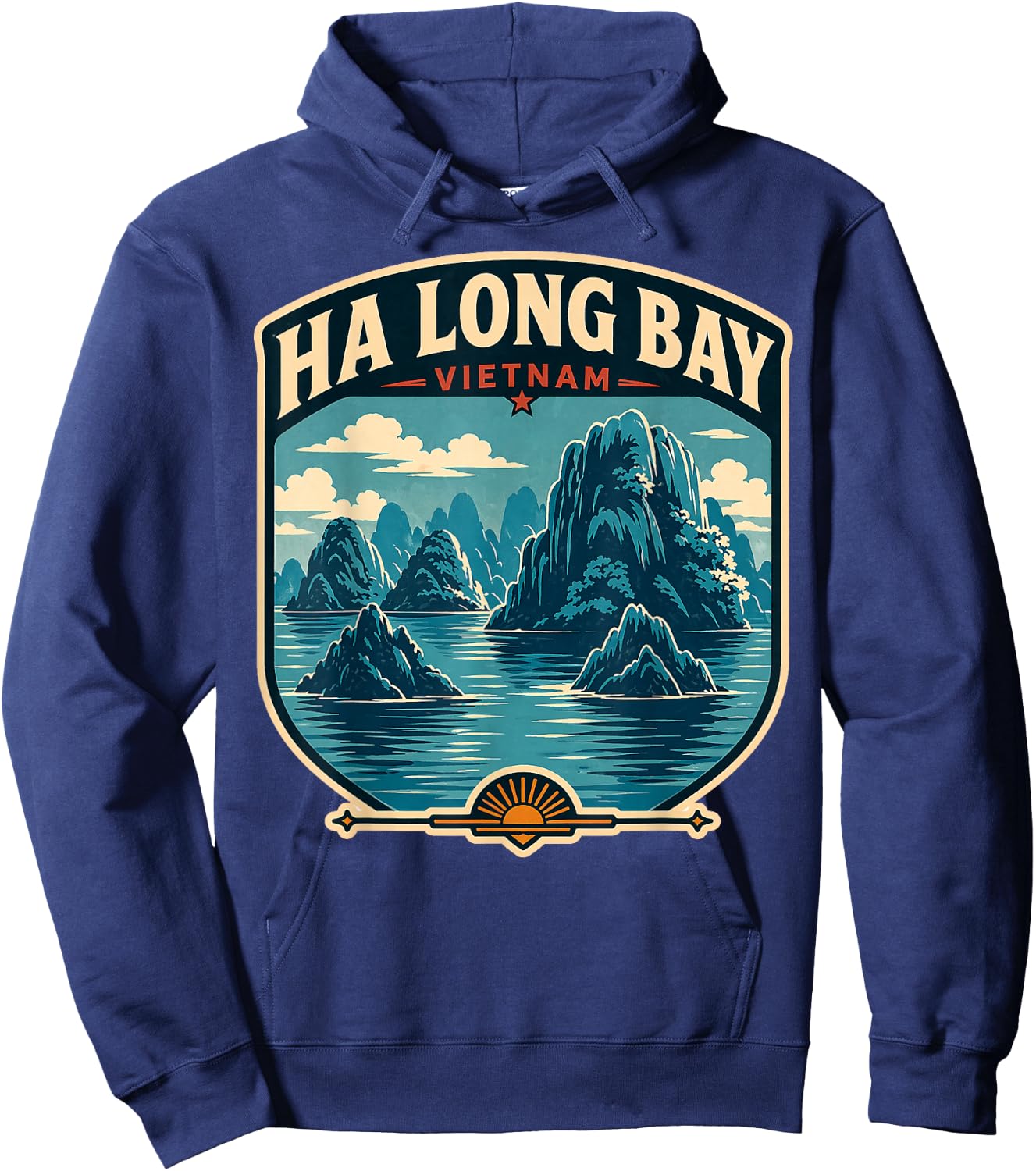 T-Shirt Hoodie - Hoodie | Navy