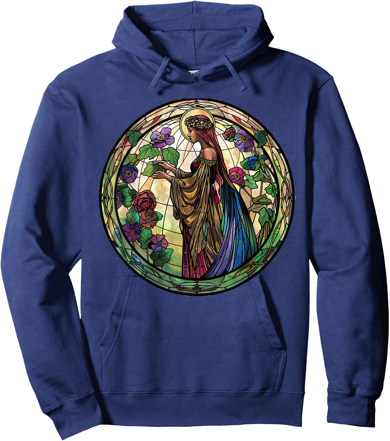 Persephone Stained Glass Hoodie - Hoodie | Navy