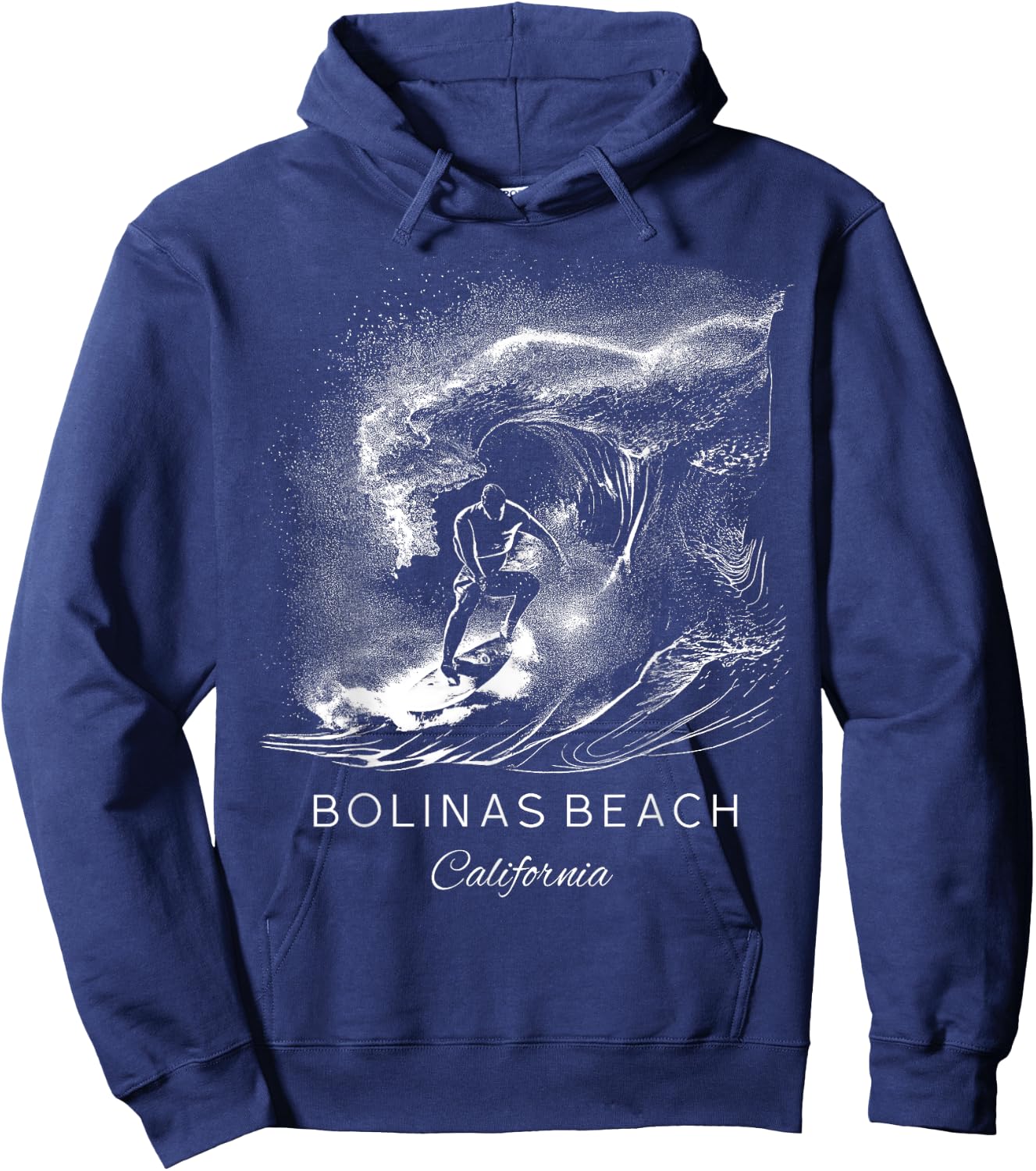 Bolinas Beach California Women Kids Hoodie - Hoodie | Navy