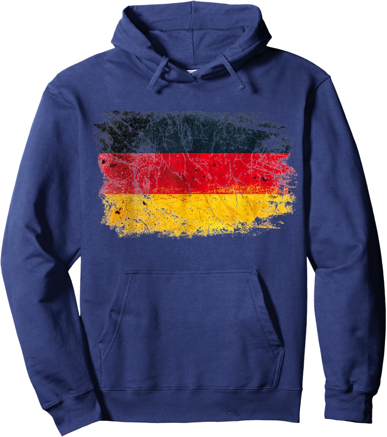 Germany Deutschland German Flag Vintage Graphic Hoodie - Hoodie | Navy