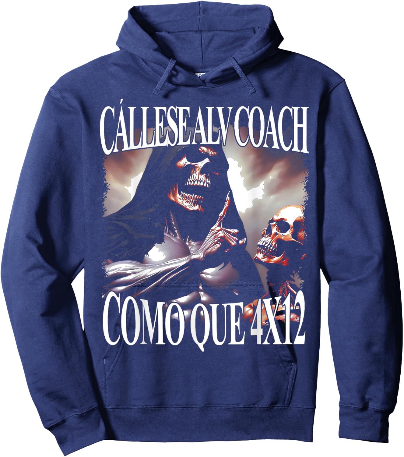 Frases Chidas Funny Mexicans Sarcasm Skull Sayings Hispanic Hoodie - Hoodie | Navy