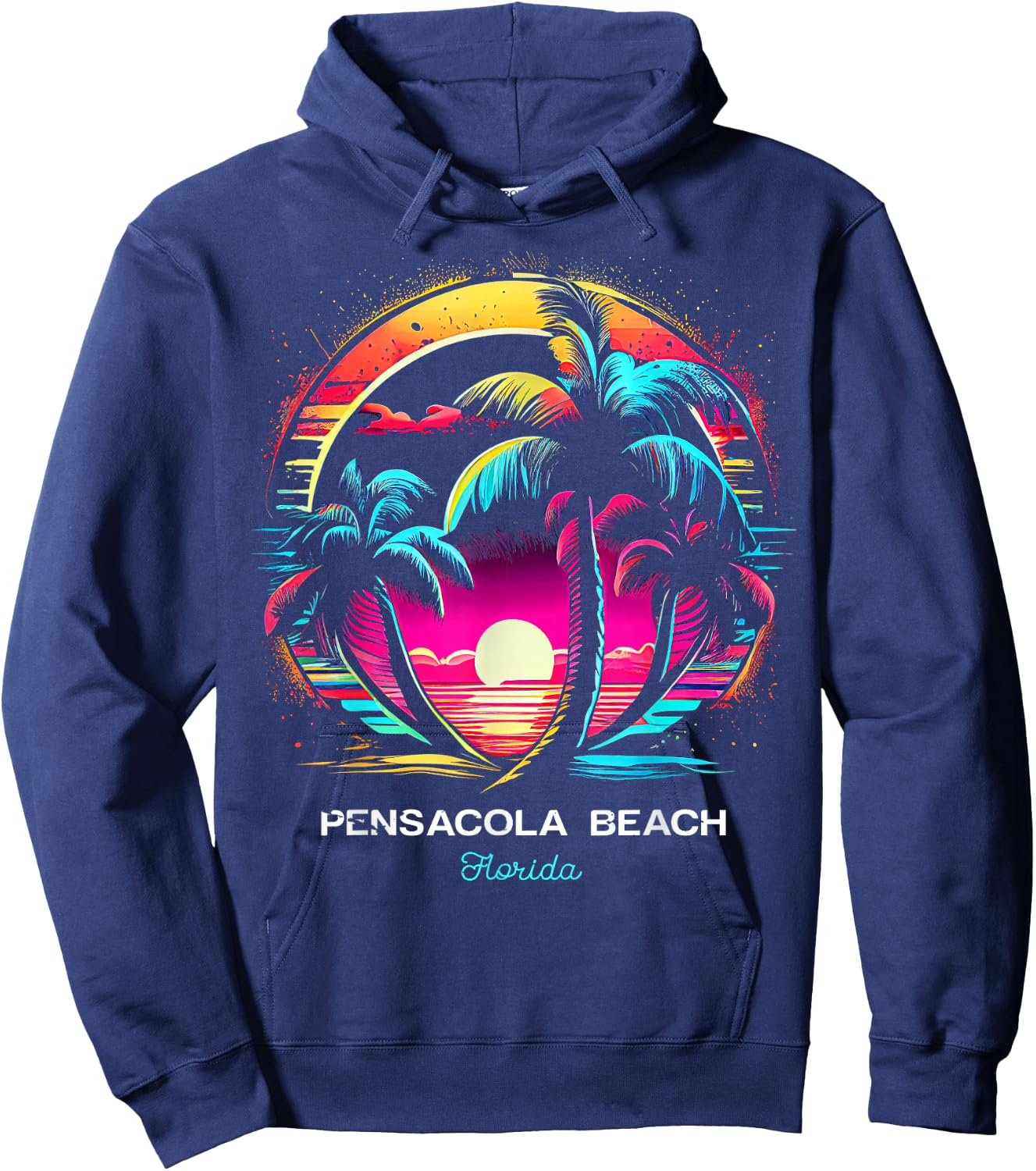 Pensacola Beach Florida Hoodie - Hoodie | Navy