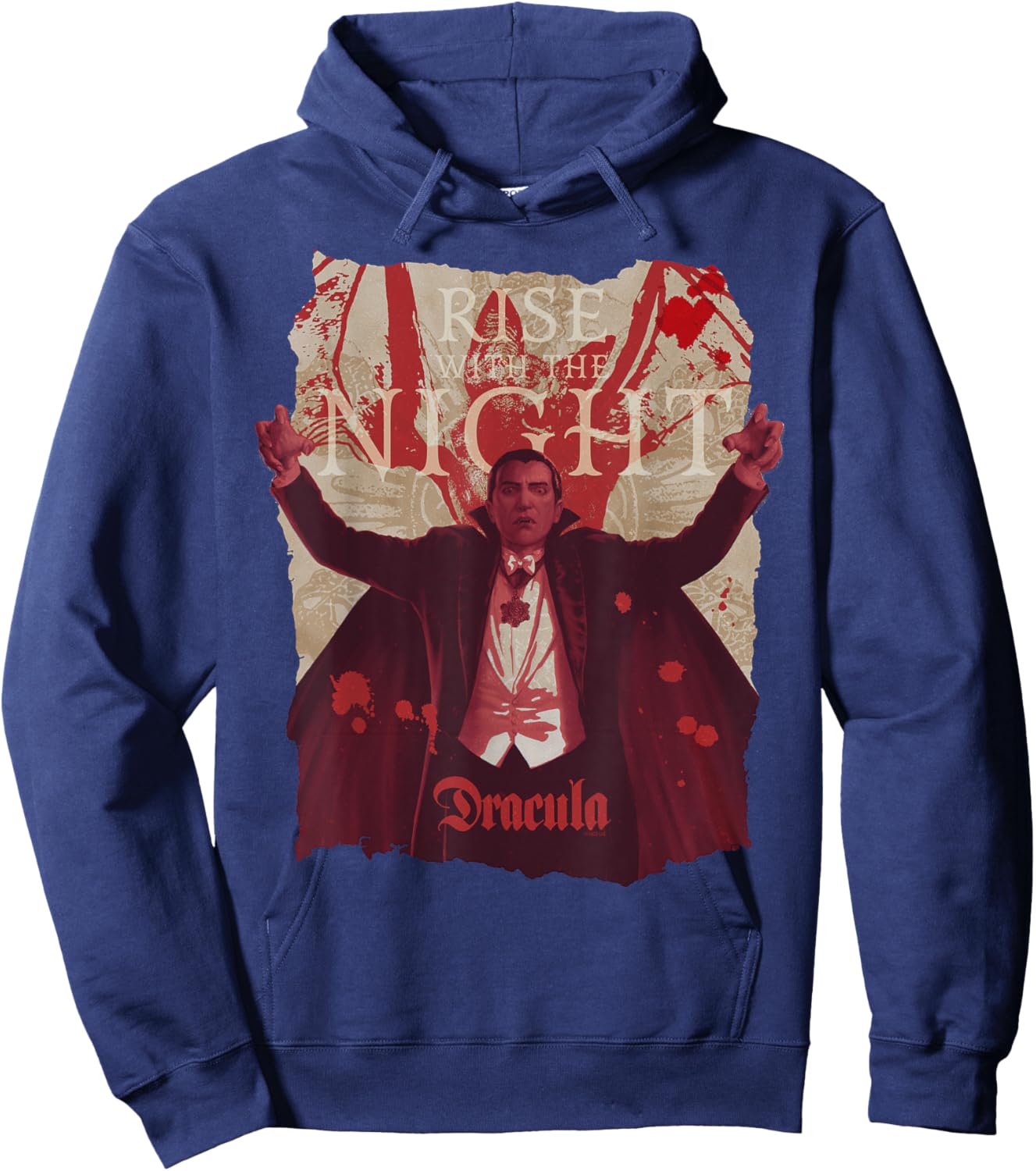 Universal Monsters Dracula Rise With The Night Hoodie - Hoodie | Navy